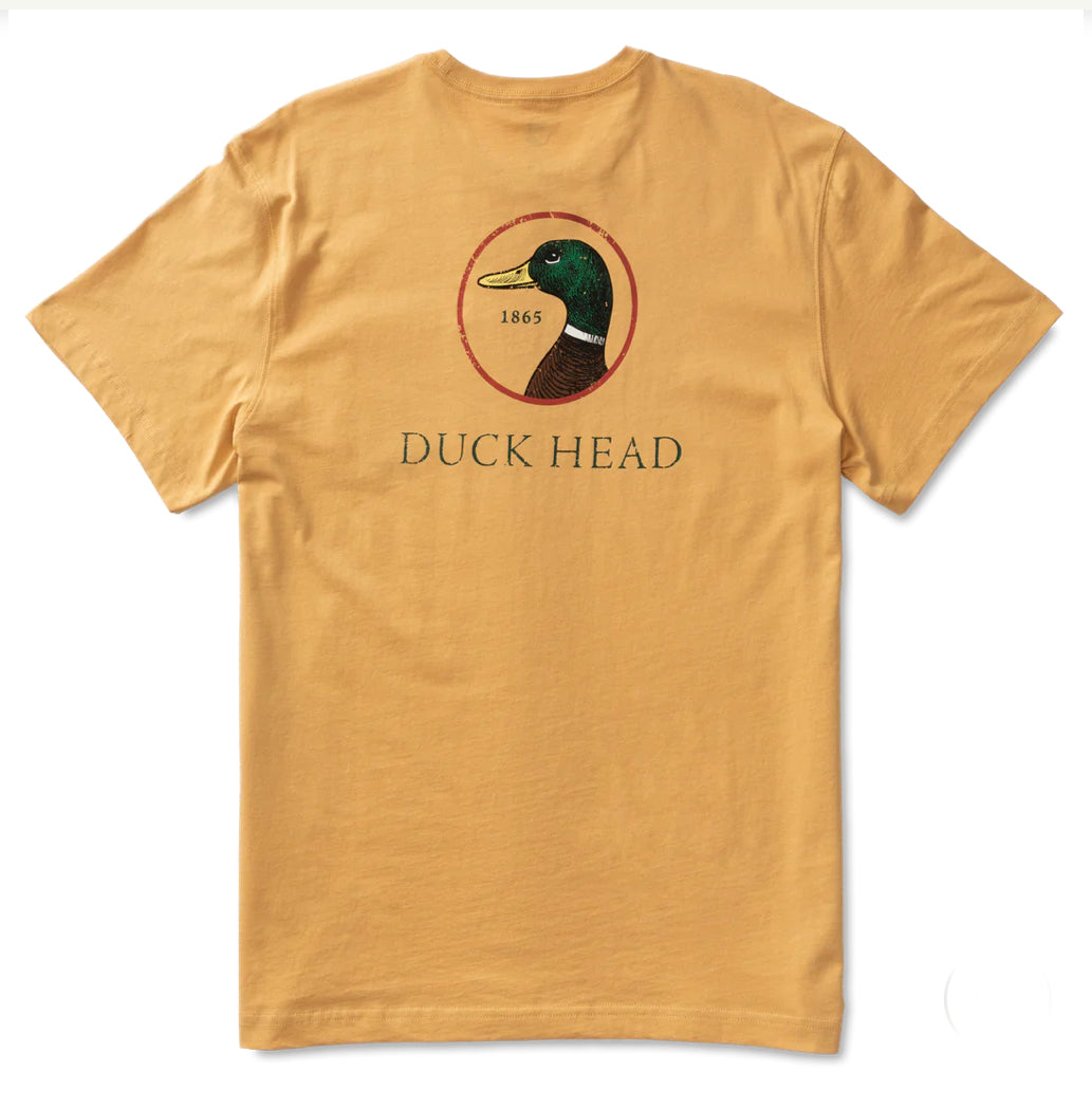 Duck Head Logo Short Sleeve T-Shirt -Gold