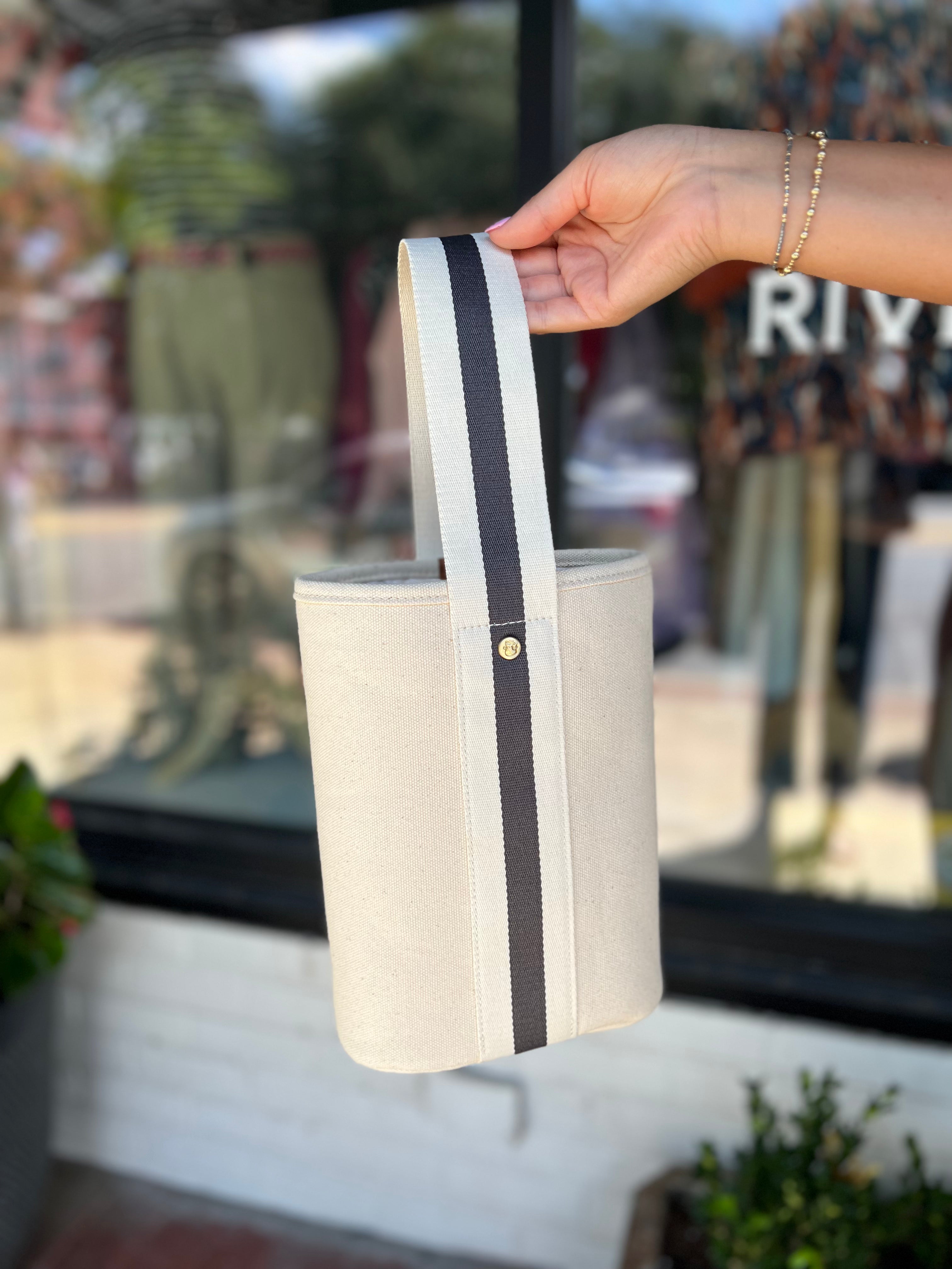 Spartina 449 Double Wine Caddy -Cream