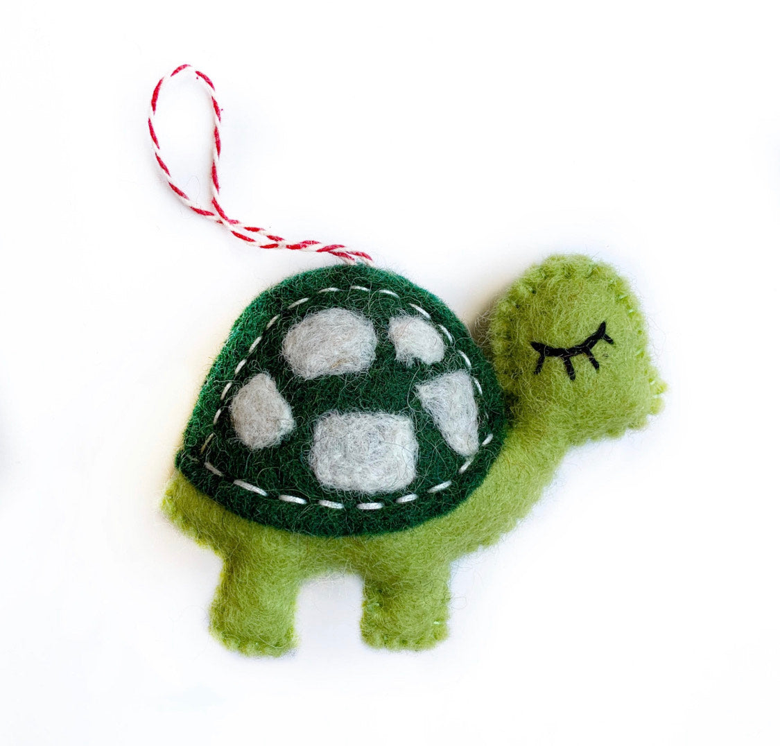 Turtle Felt Wool Ornament *Final Sale*