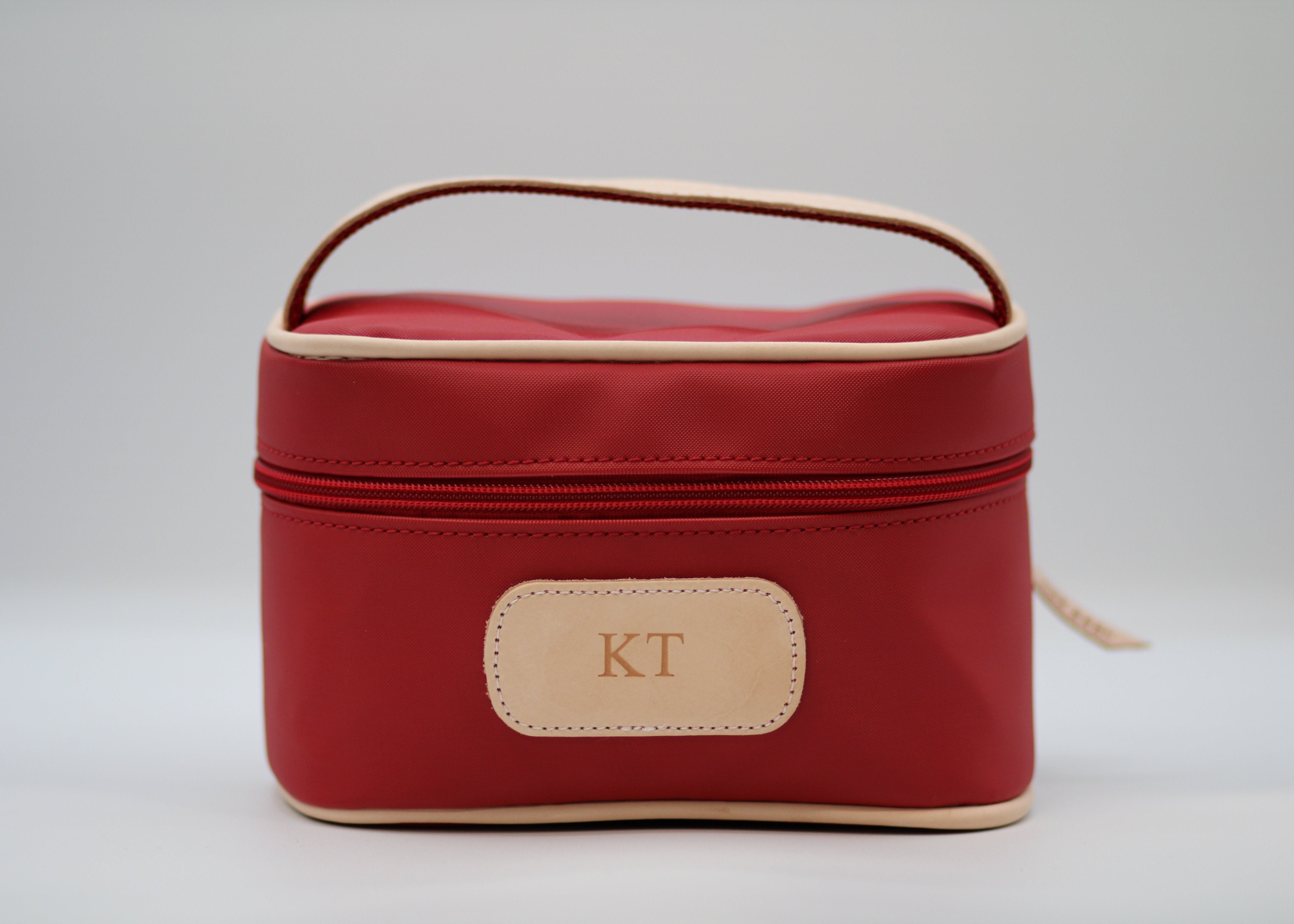 Jon Hart - Mini Makeup Case (Red Coated Canvas)