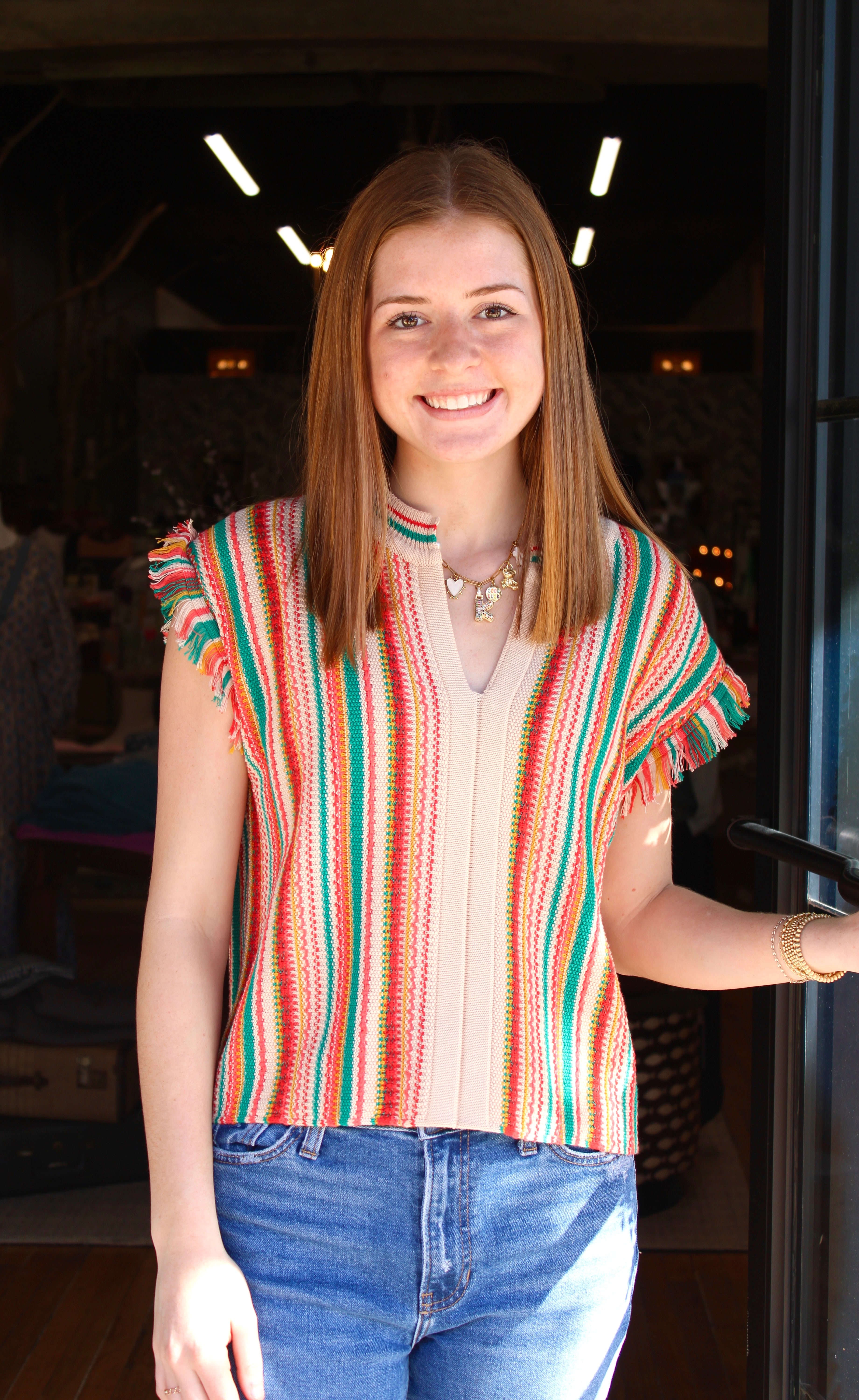 The Taylor Blouse (Cream Multi)