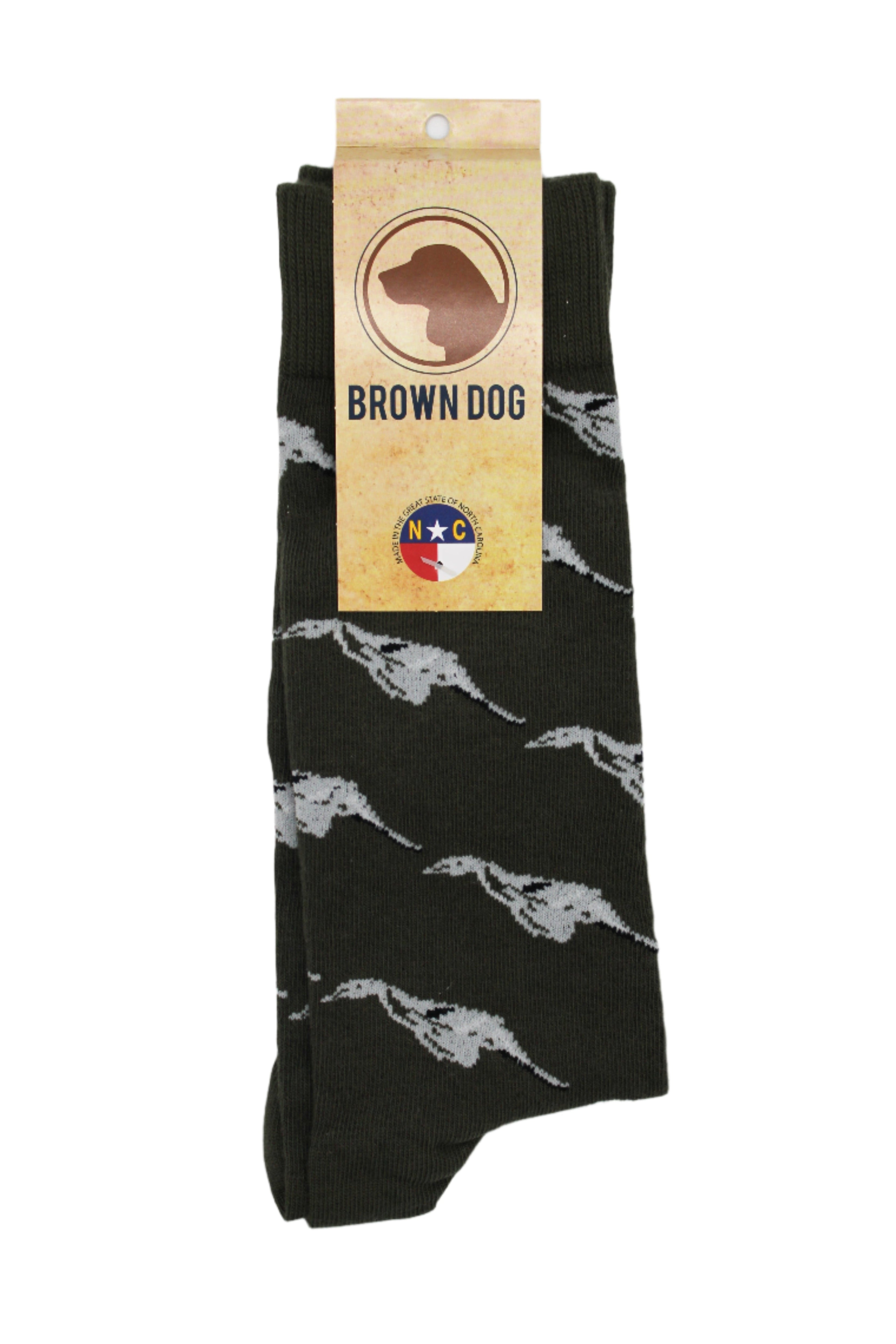 Brown Dog Socks - Willow Point (Sage)