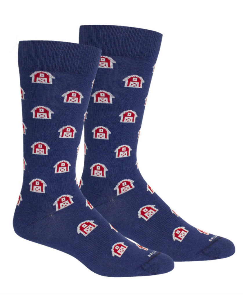 Brown Dog Socks - Barn (Insignia Blue)