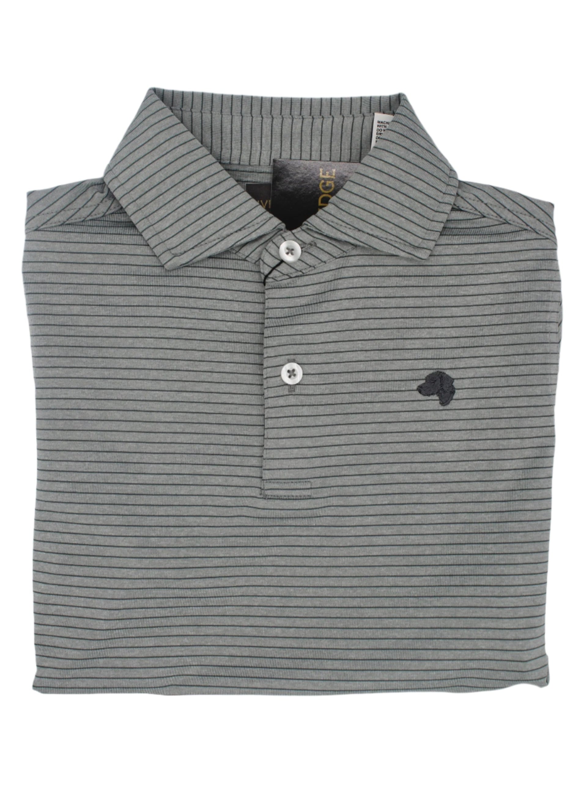 Rivers & Bridge - Youth Performance Polo (Melange Silver/Charcoal)