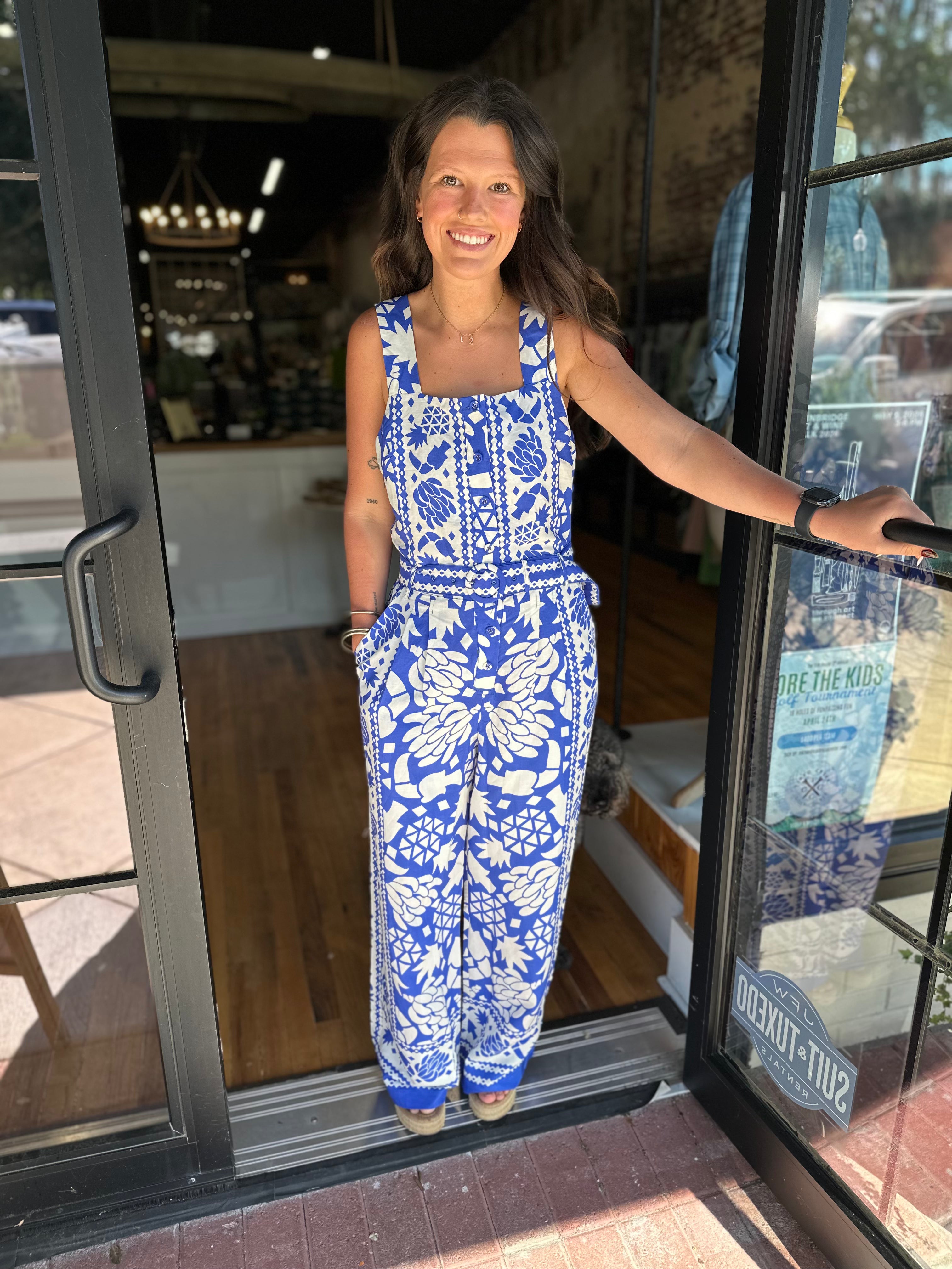 Dee Jumpsuit - Cobalt