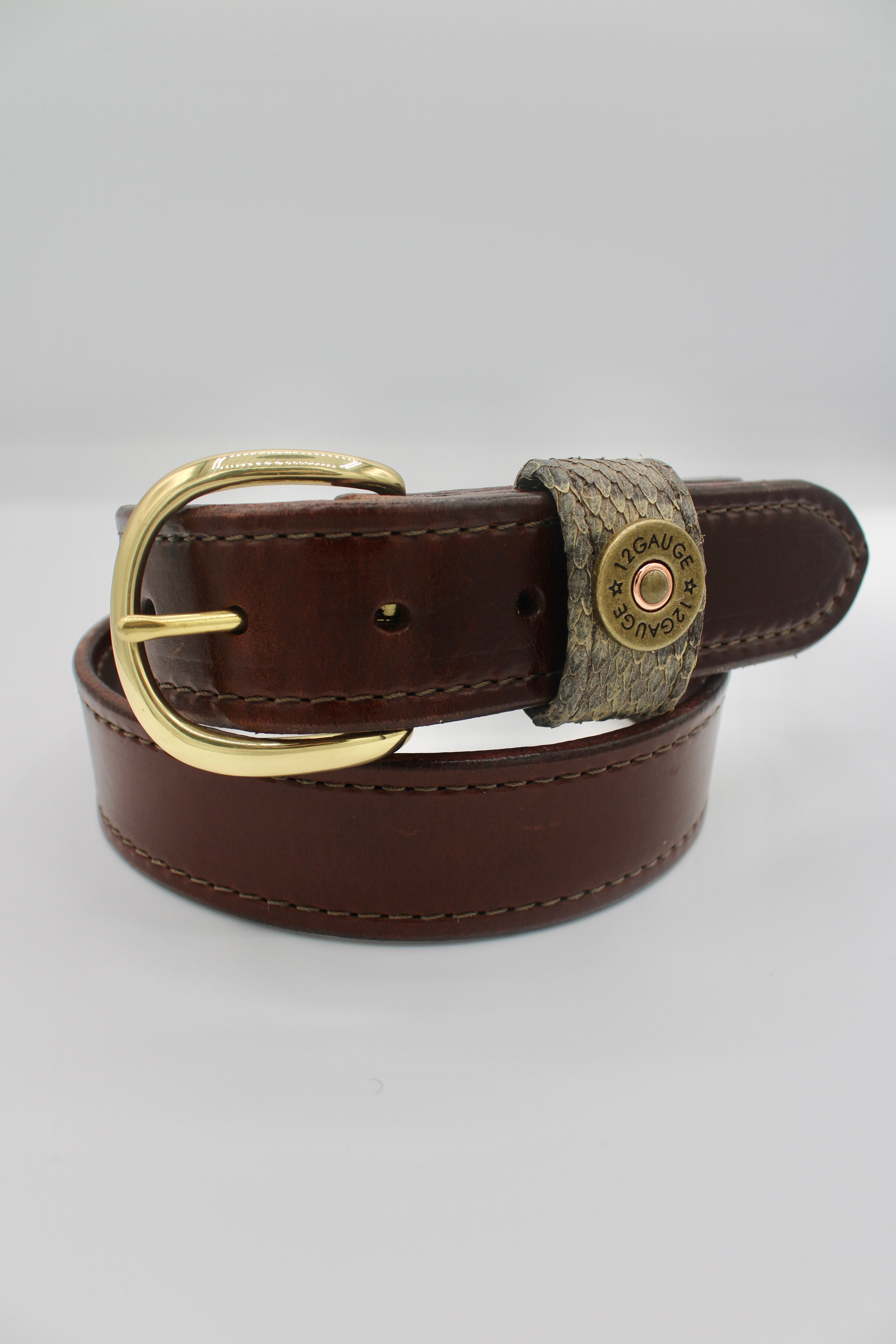 Bull & Briar - Leather Belt (Shotgun Snake Keeper)