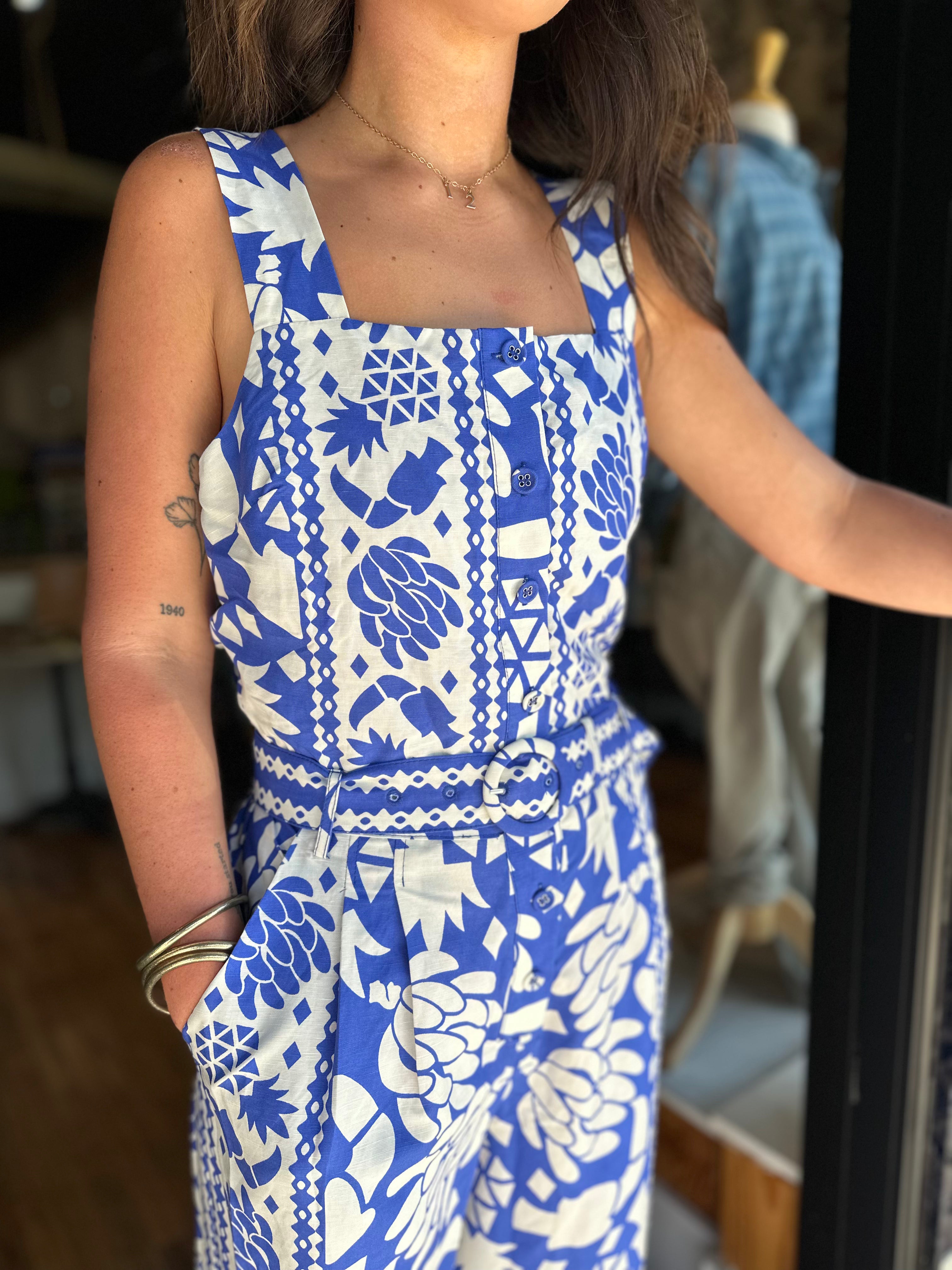 Dee Jumpsuit - Cobalt