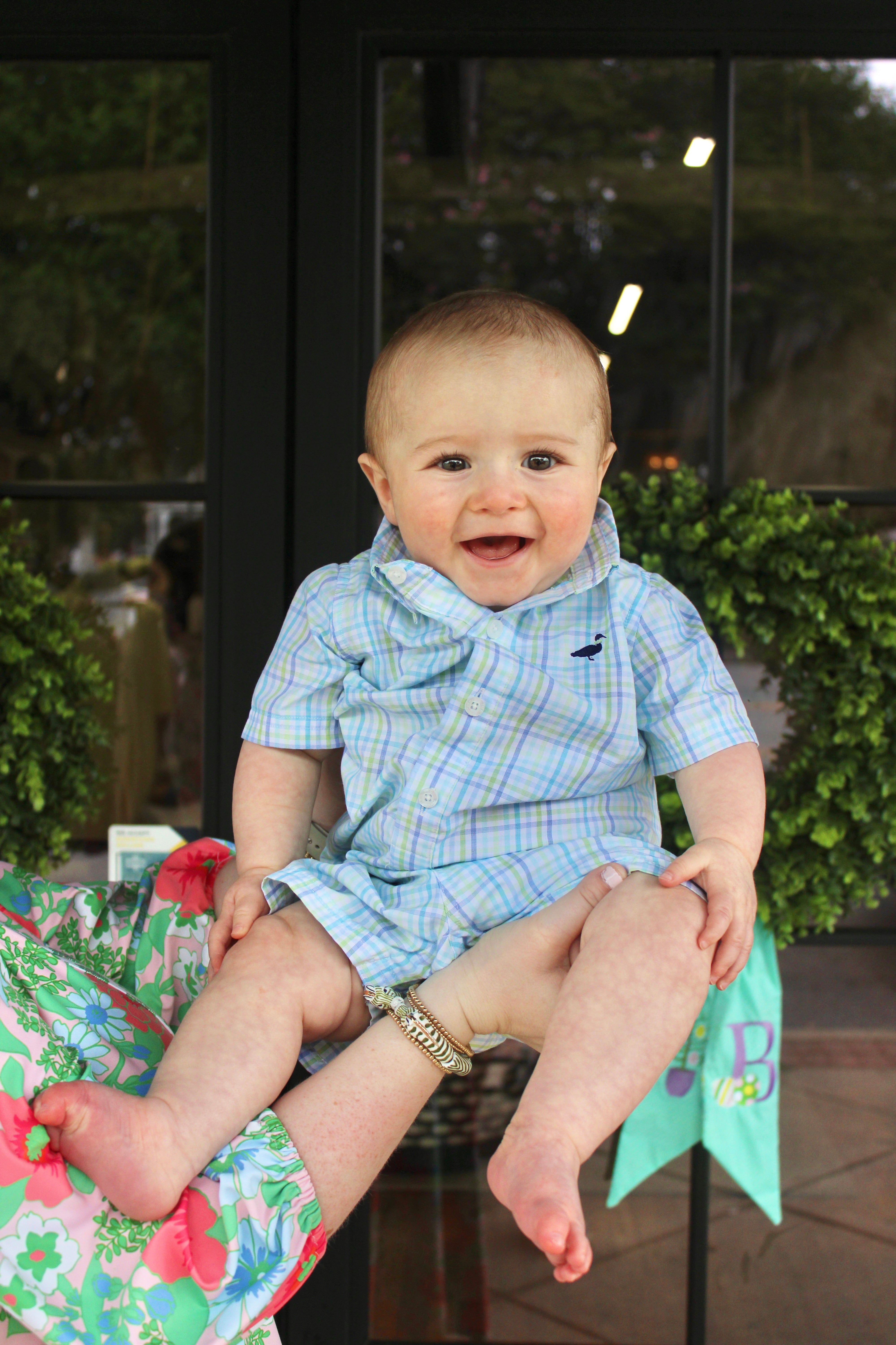 Properly Tied - Spring Baby Seasonal Shortall (Laguna)