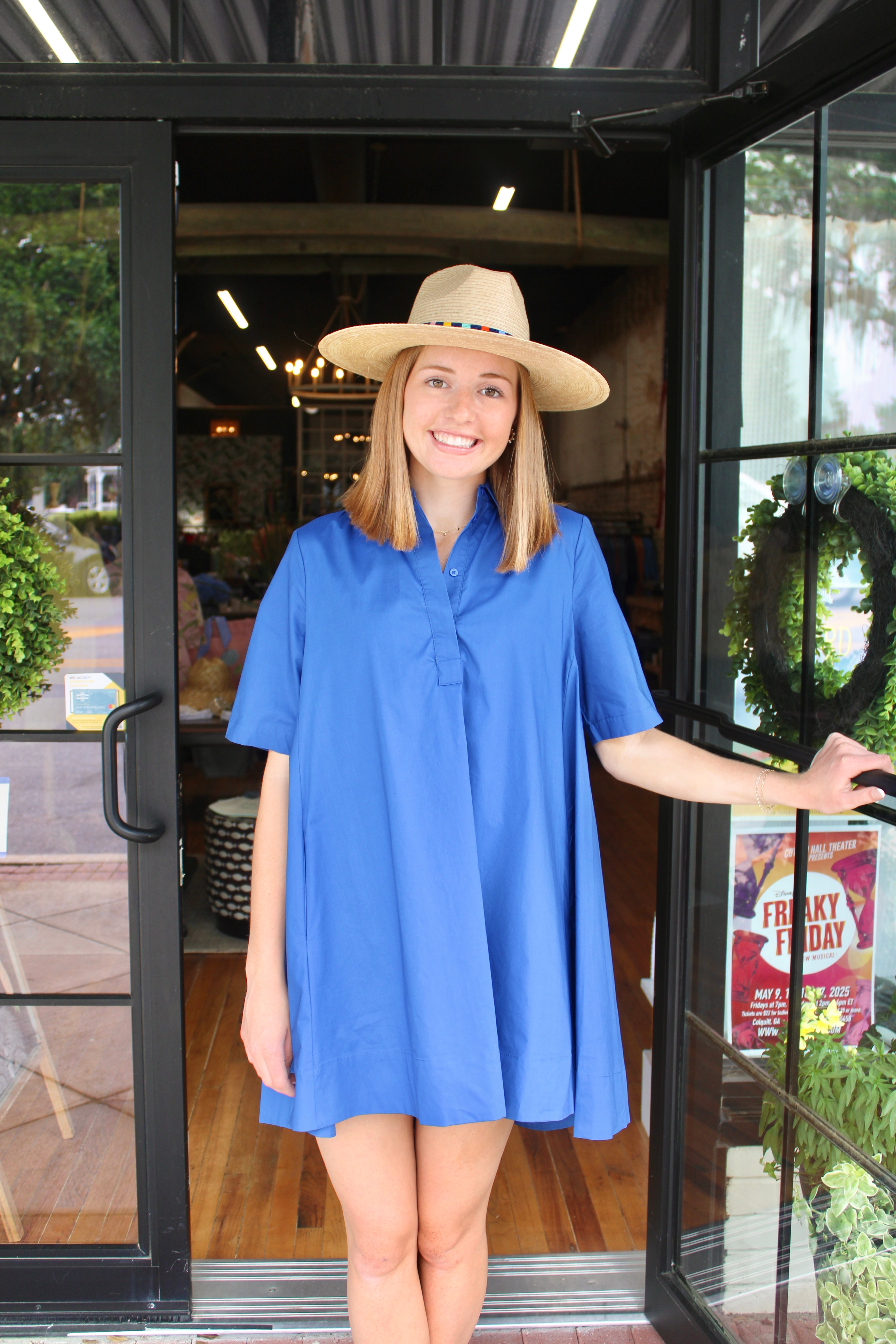 Shirt Dress (Blue)