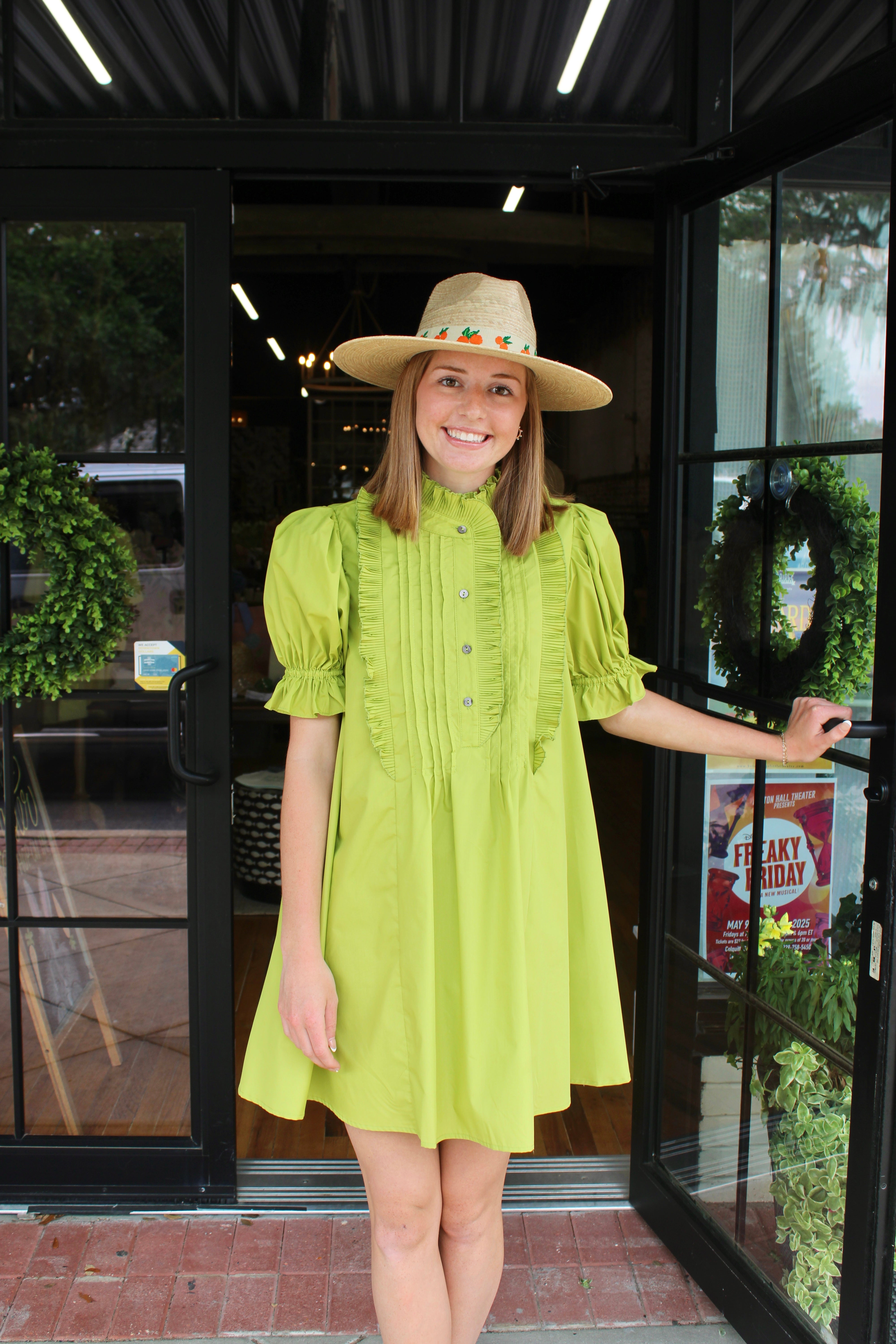 Heirloom Grace Dress (Chartreuse)