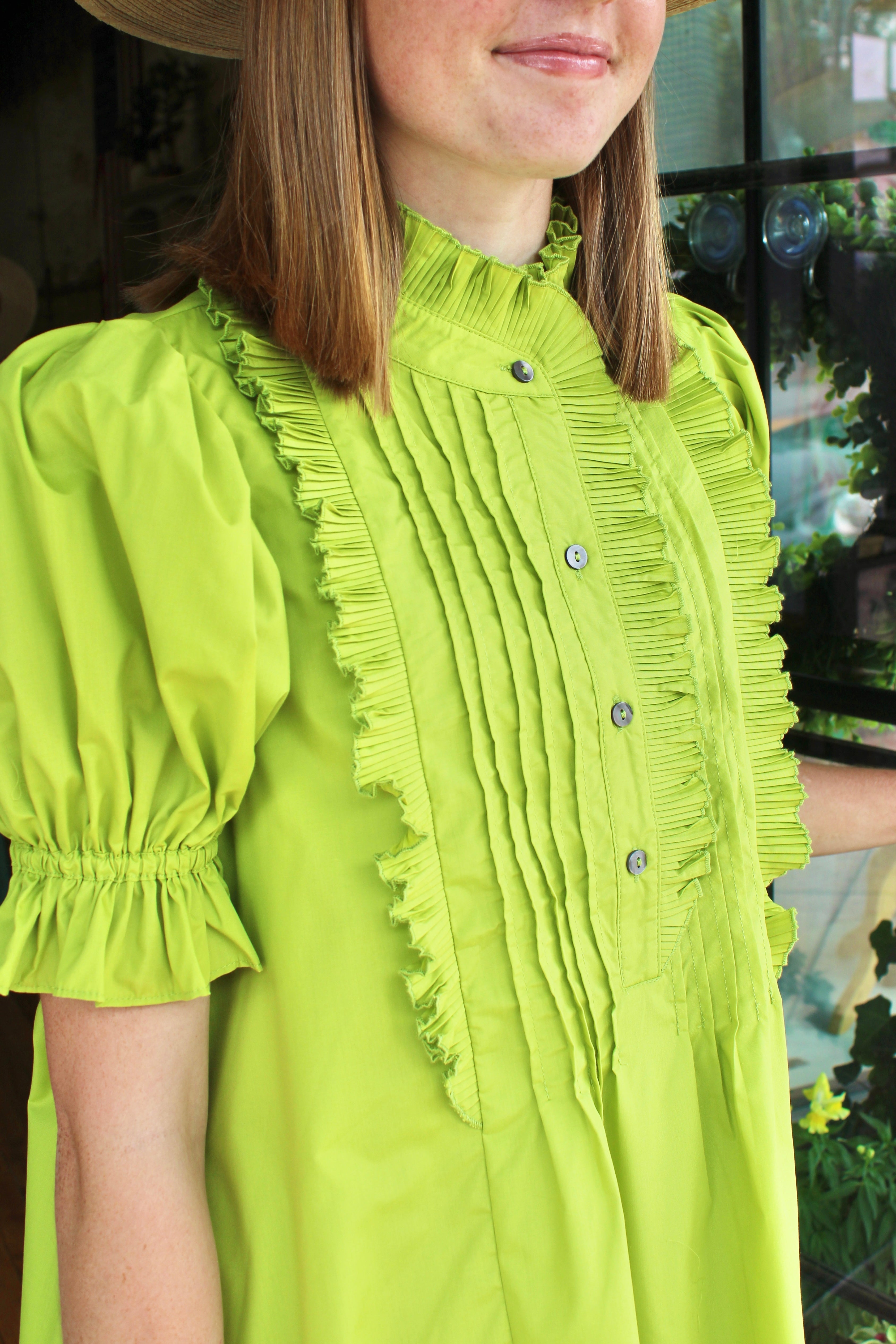 Heirloom Grace Dress (Chartreuse)