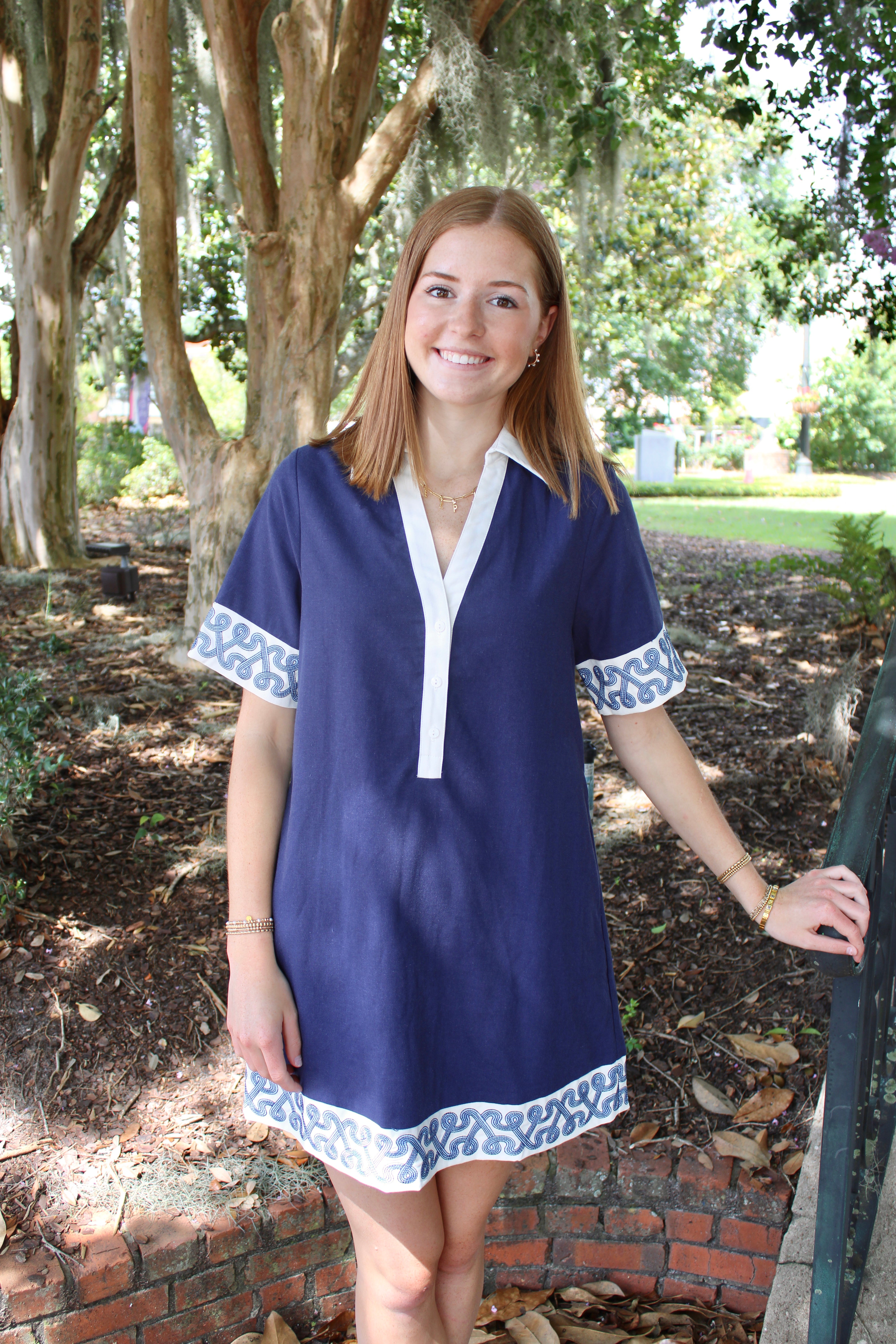 Saylor Dress (Navy)