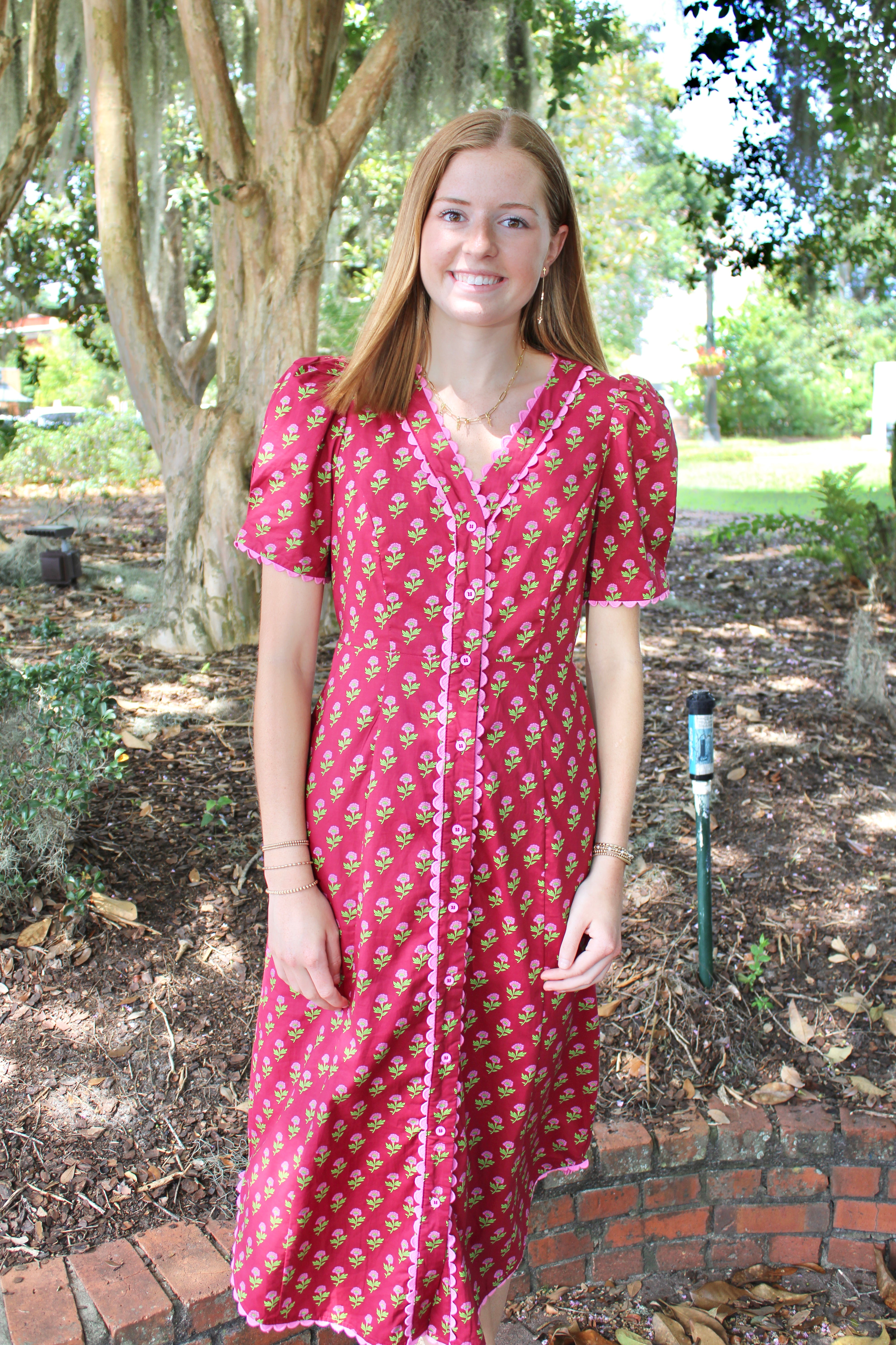 Daphne Dress (Burgundy)