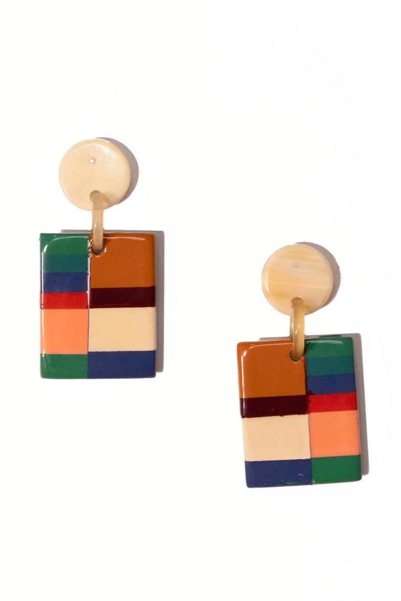 Sunshine Tienda - Rancher Block Drop Earrings