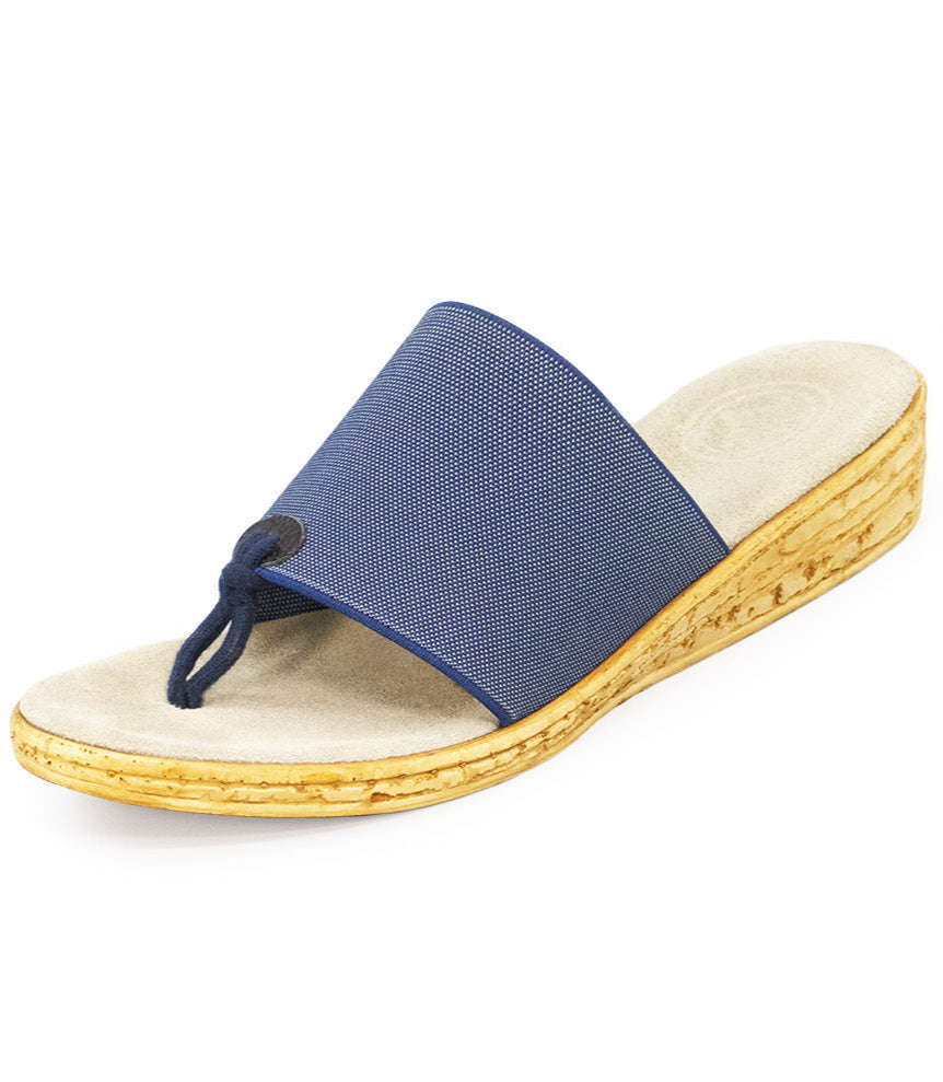 Charleston Shoe Company - The IOP Wedge Sandal (Denim)