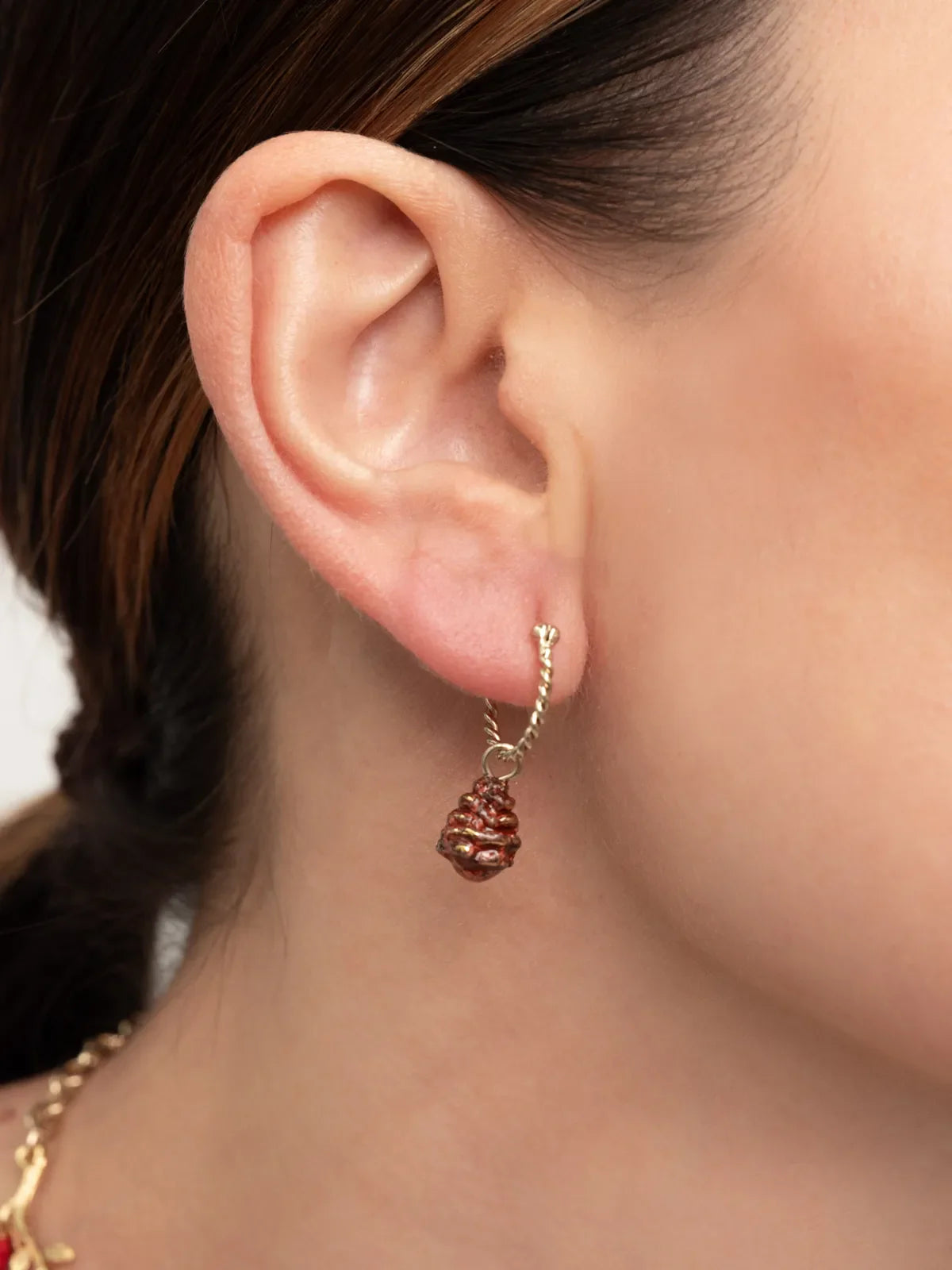 Nach - Pine Cone Mini Earrings