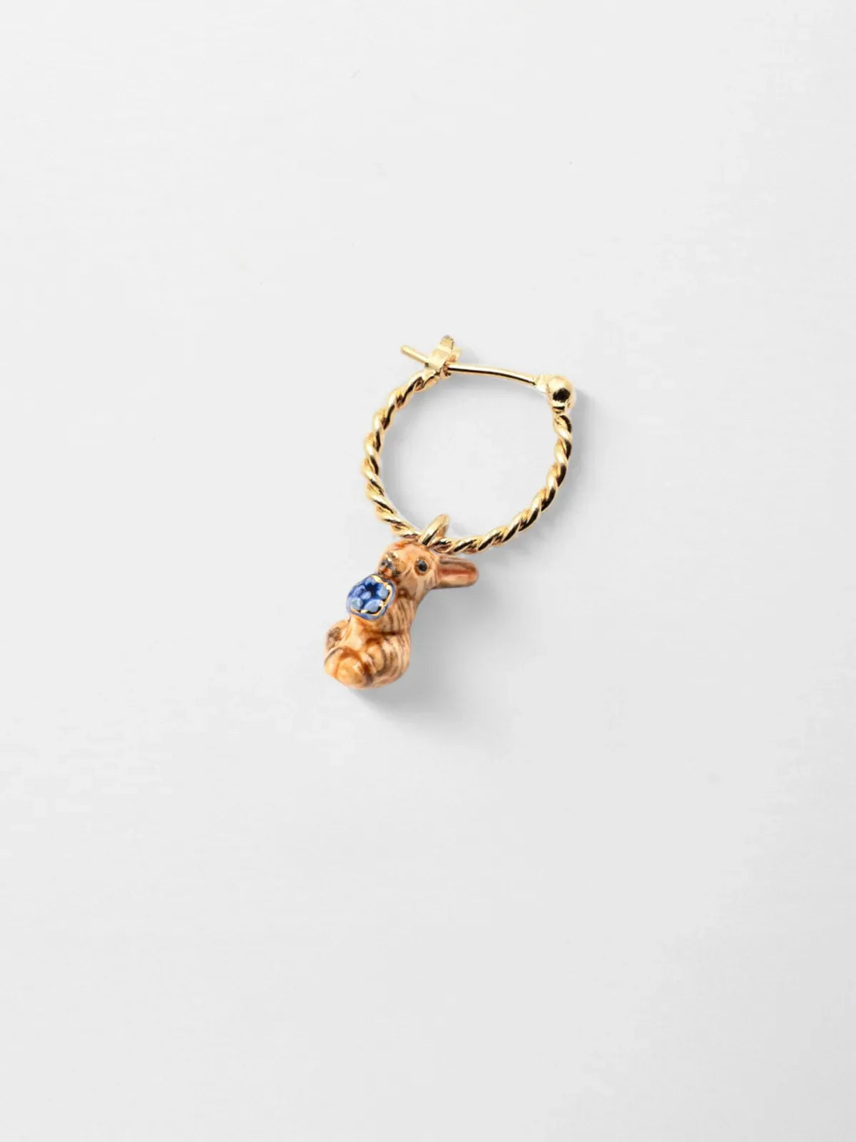 Nach - Brown Rabbit Mini Earrings
