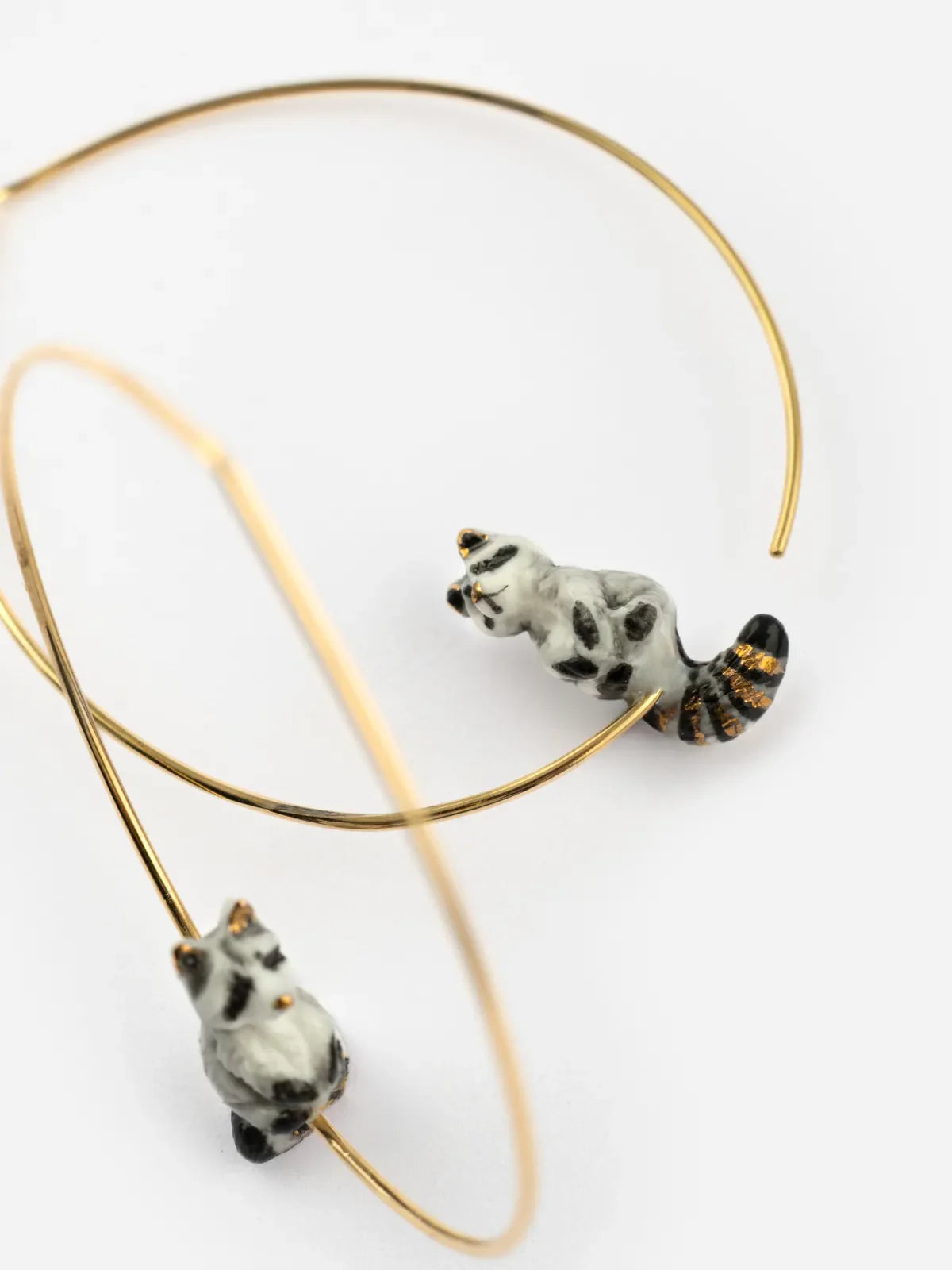 Nach - Racoon Hoop Earrings