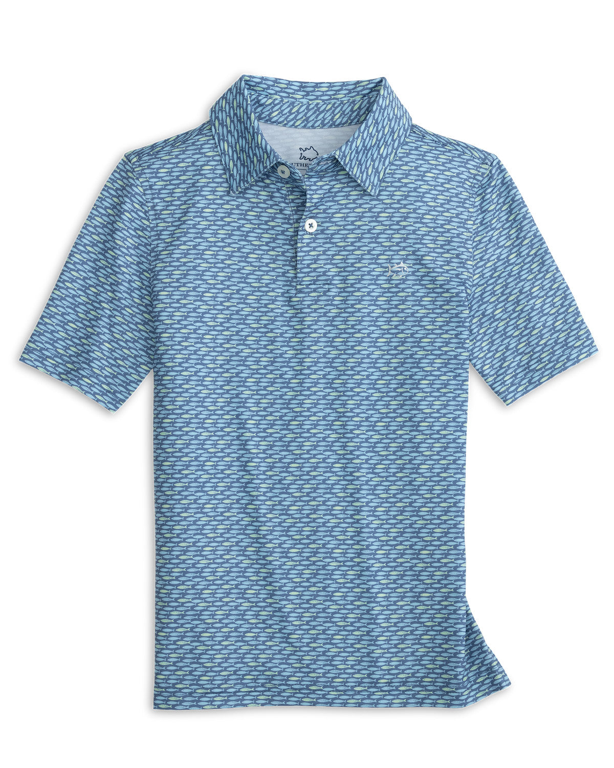 Southern Tide - Youth Driver Casual Water Polo (Coronet Blue)