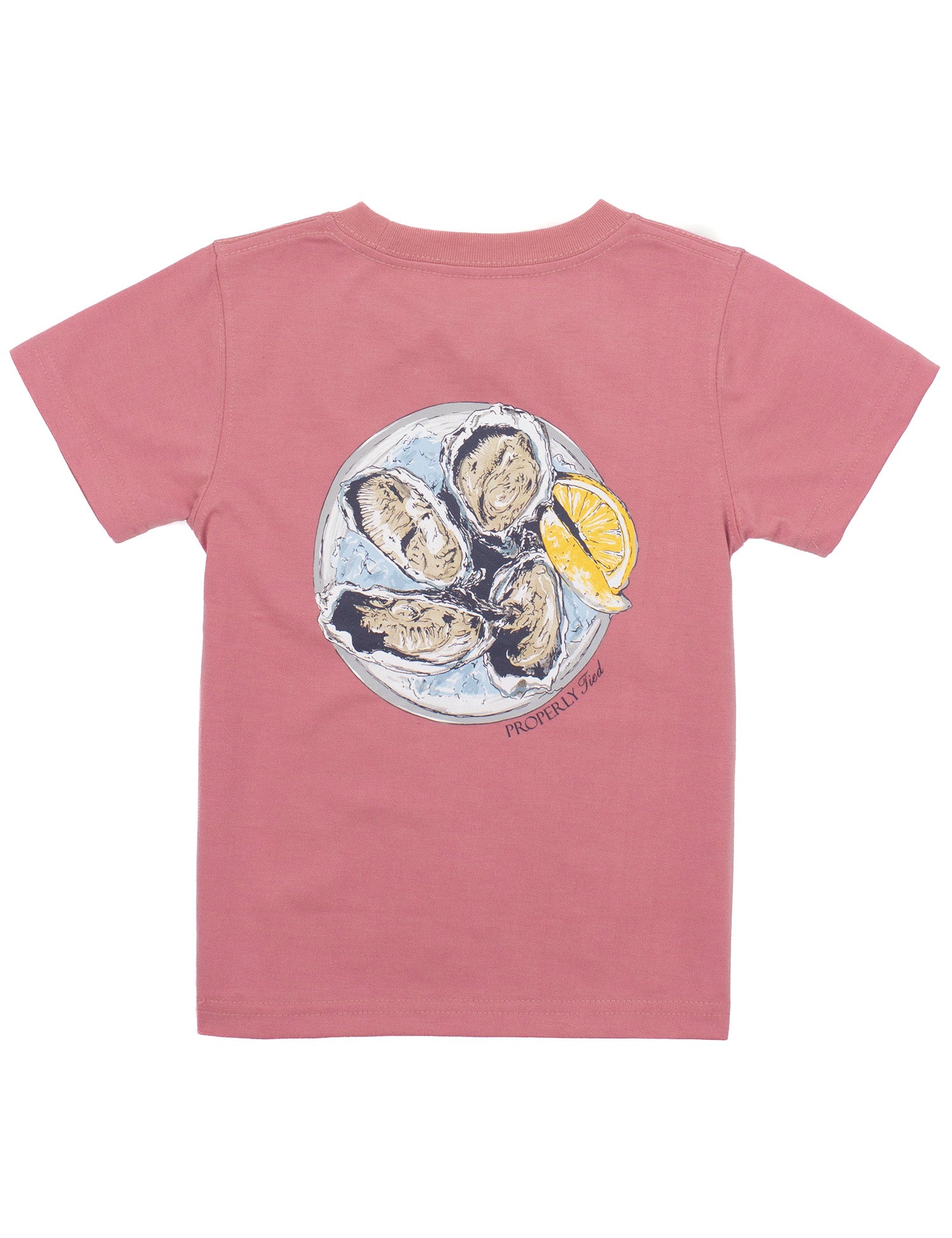 Properly Tied - Boys Oyster Tray Tee (Salmon)