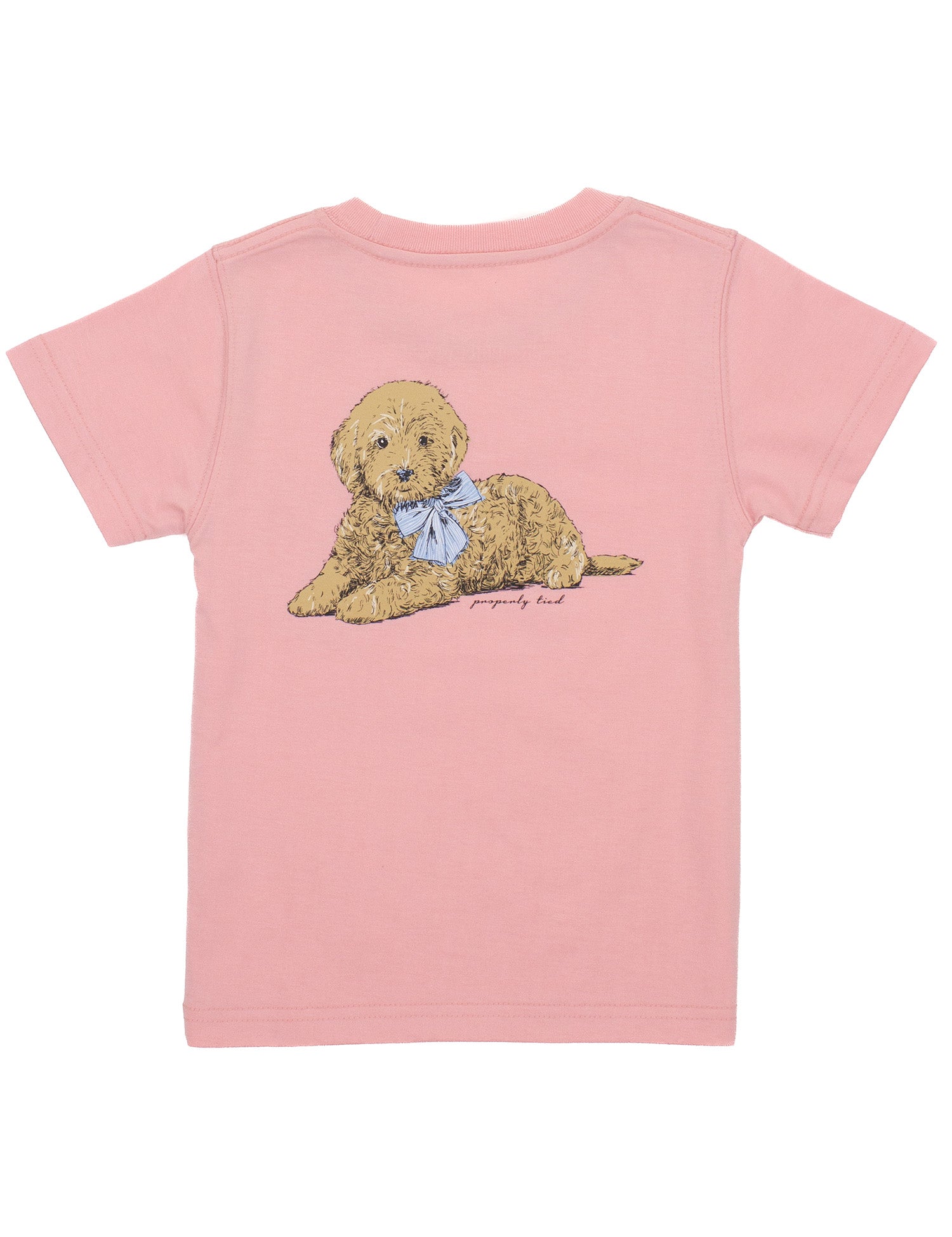 Properly Tied - Girls Doodle Tee (Blush)