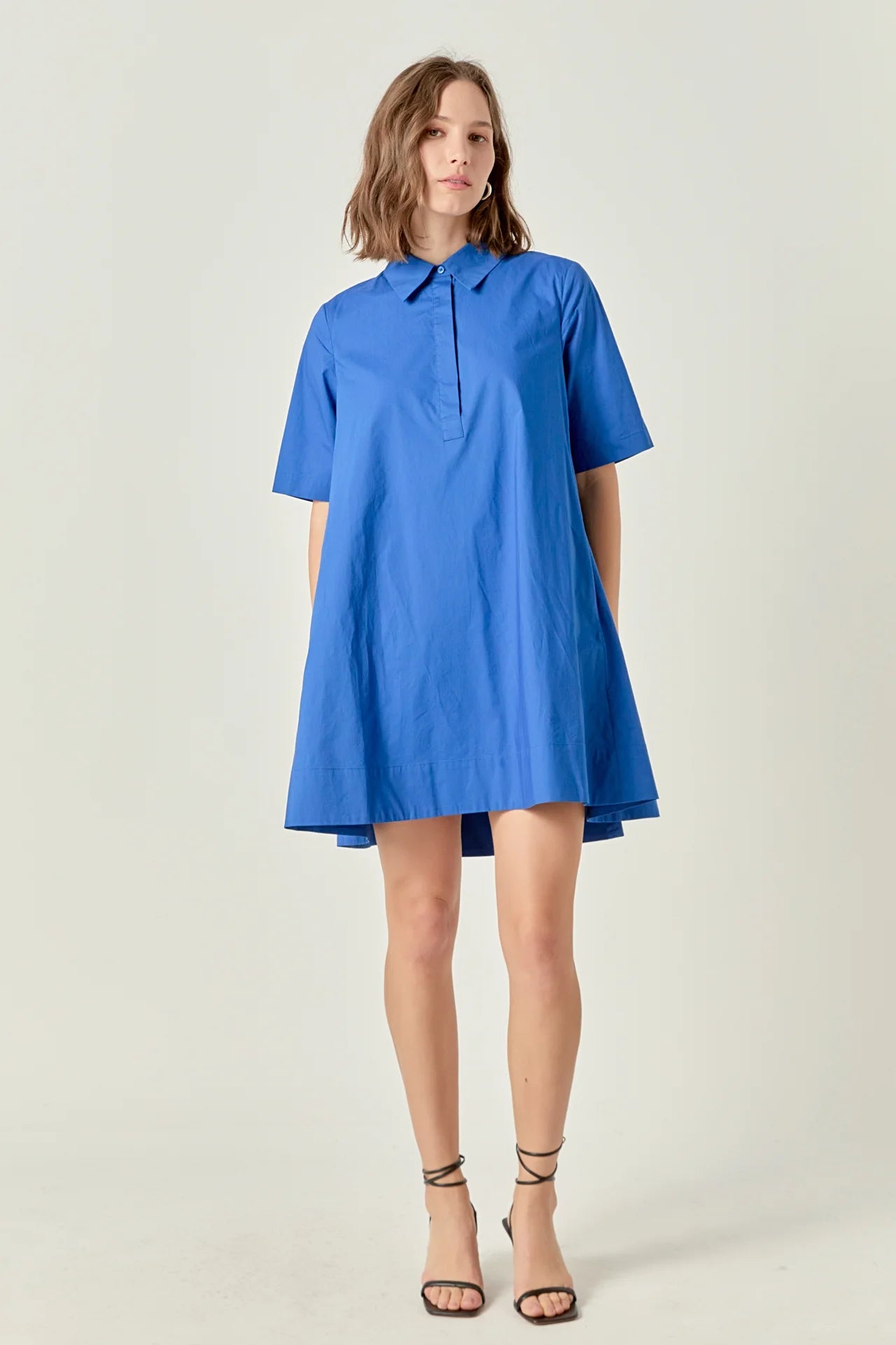 Shirt Dress (Blue)
