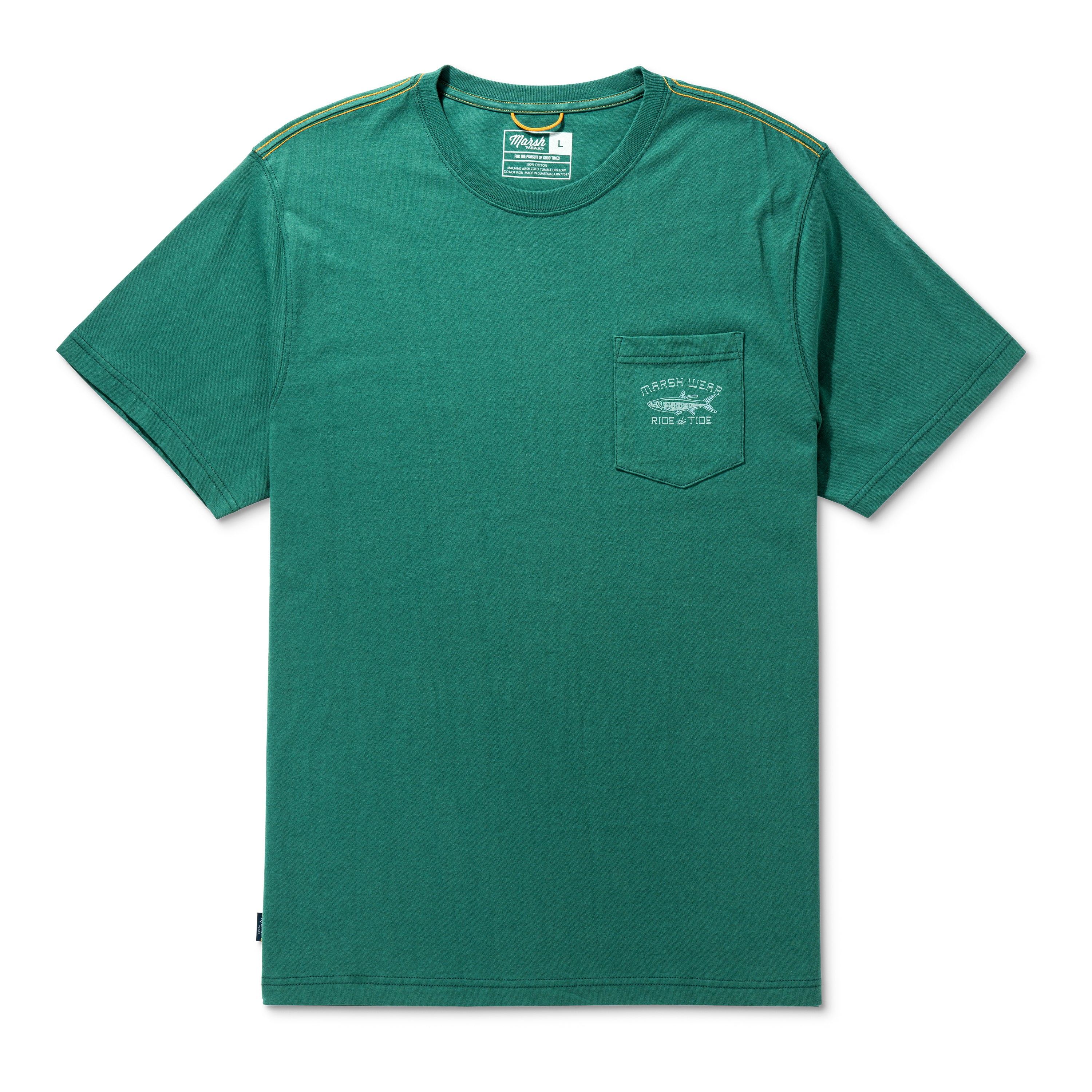 Marsh Wear Currents SS Pocket Tee (Antique Green)
