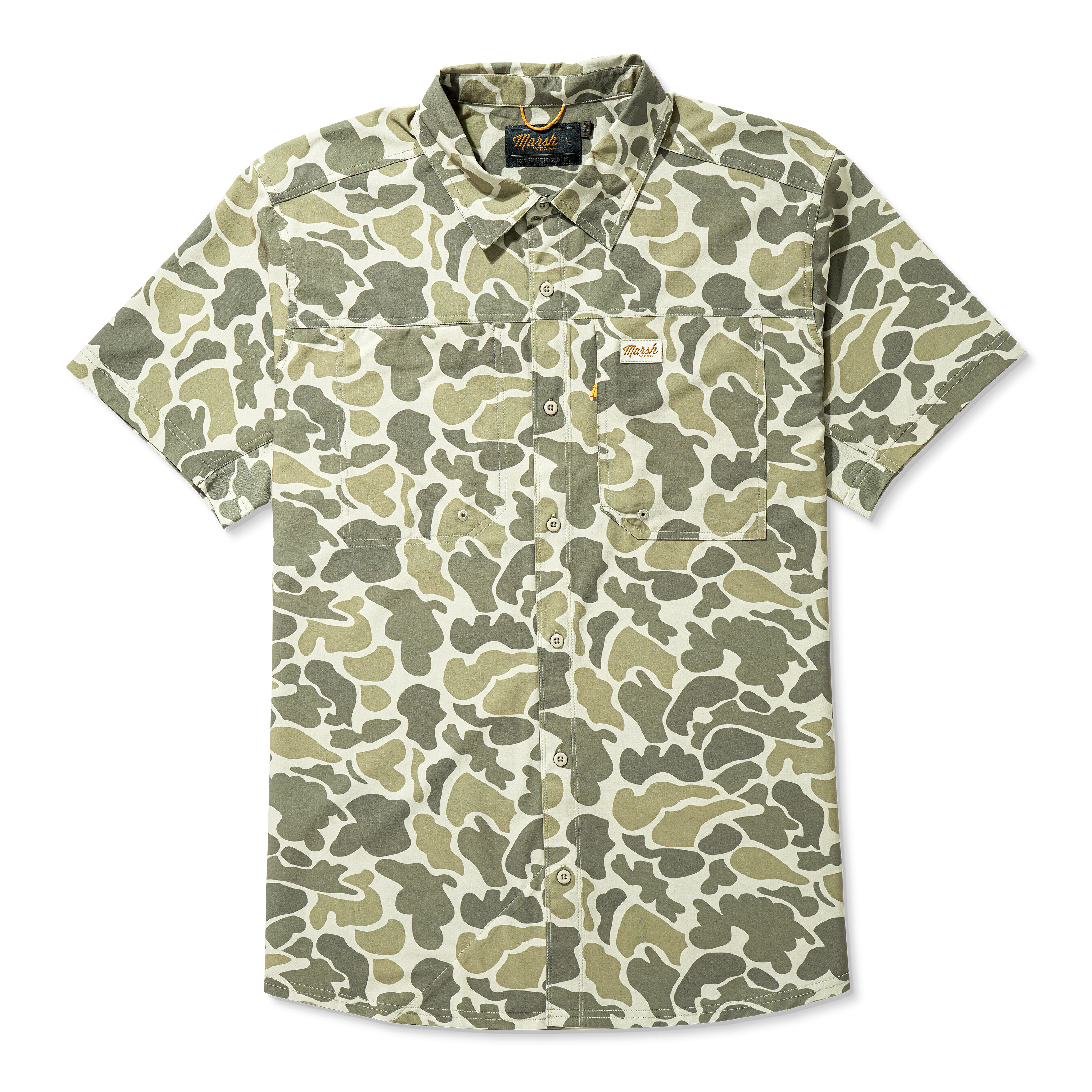 Marsh Wear Lenwood HG SS Tech Shirt (Khaki Mallard Camo)