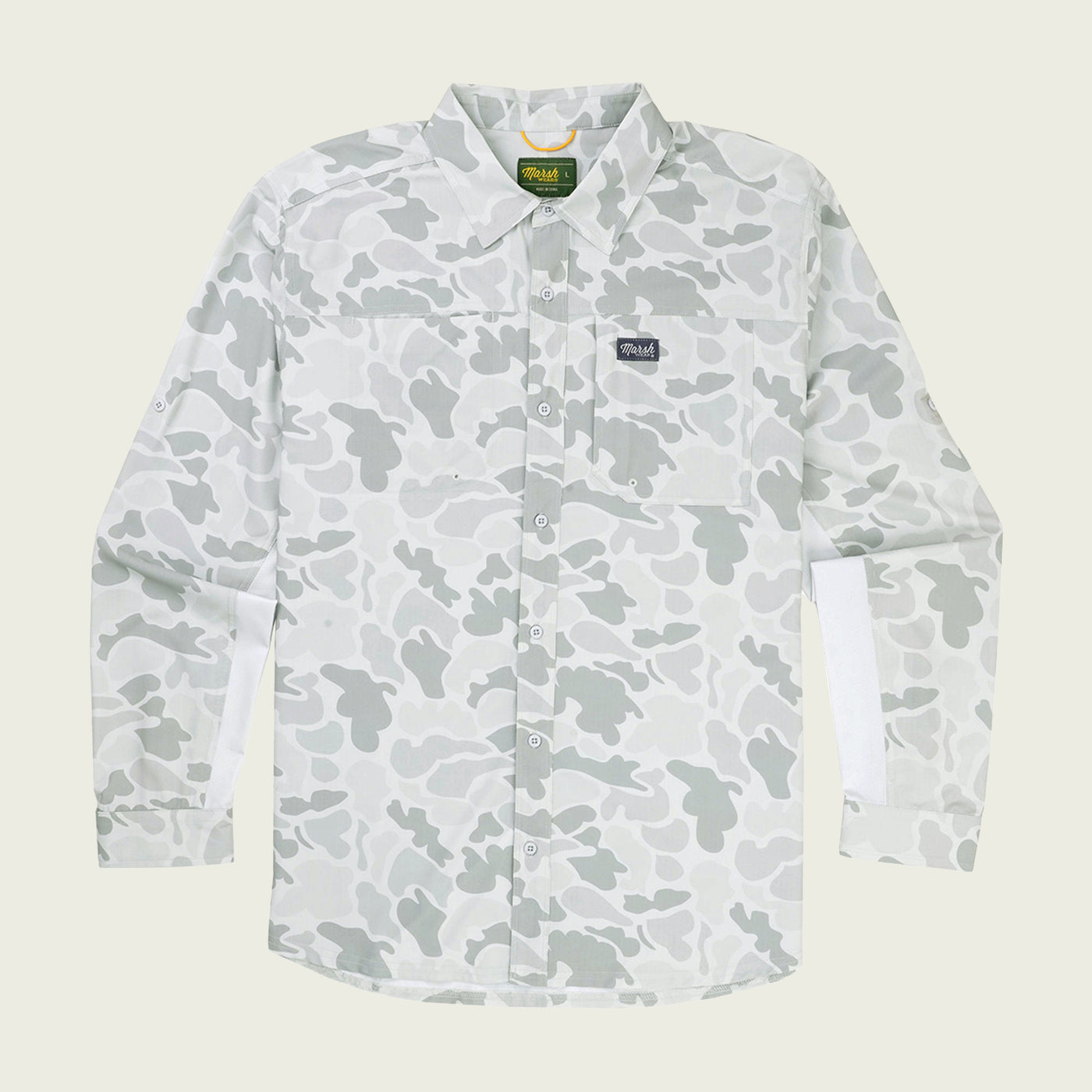Marsh Wear Lenwood HG LS Tech Shirt (Gray Mallard Camo)