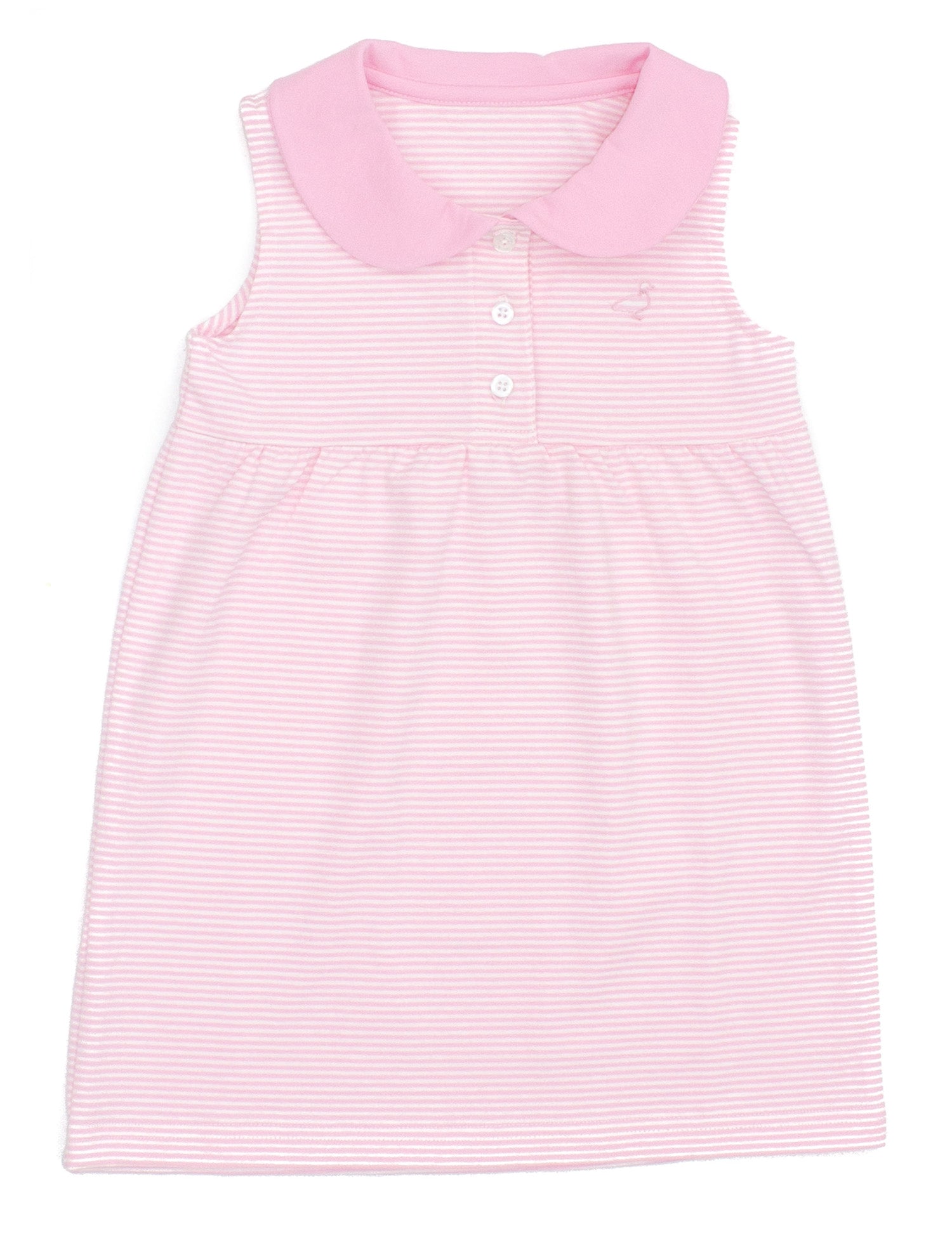 Girls Jackson Stripe Dress Light Pink - Properly Tied *Final Sale*
