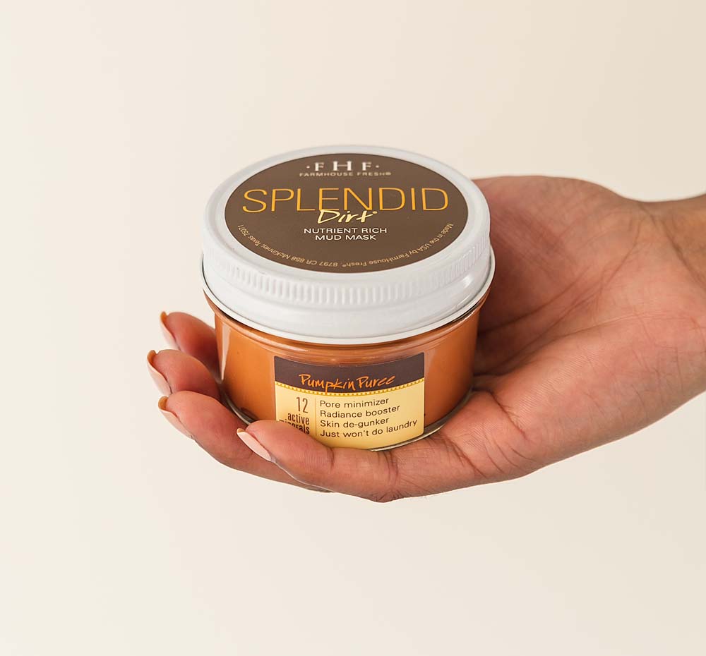 Farmhouse Fresh - Splendid Dirt Nutrient Mud Mask with Organic Pumpkin Puree FINAL SALE