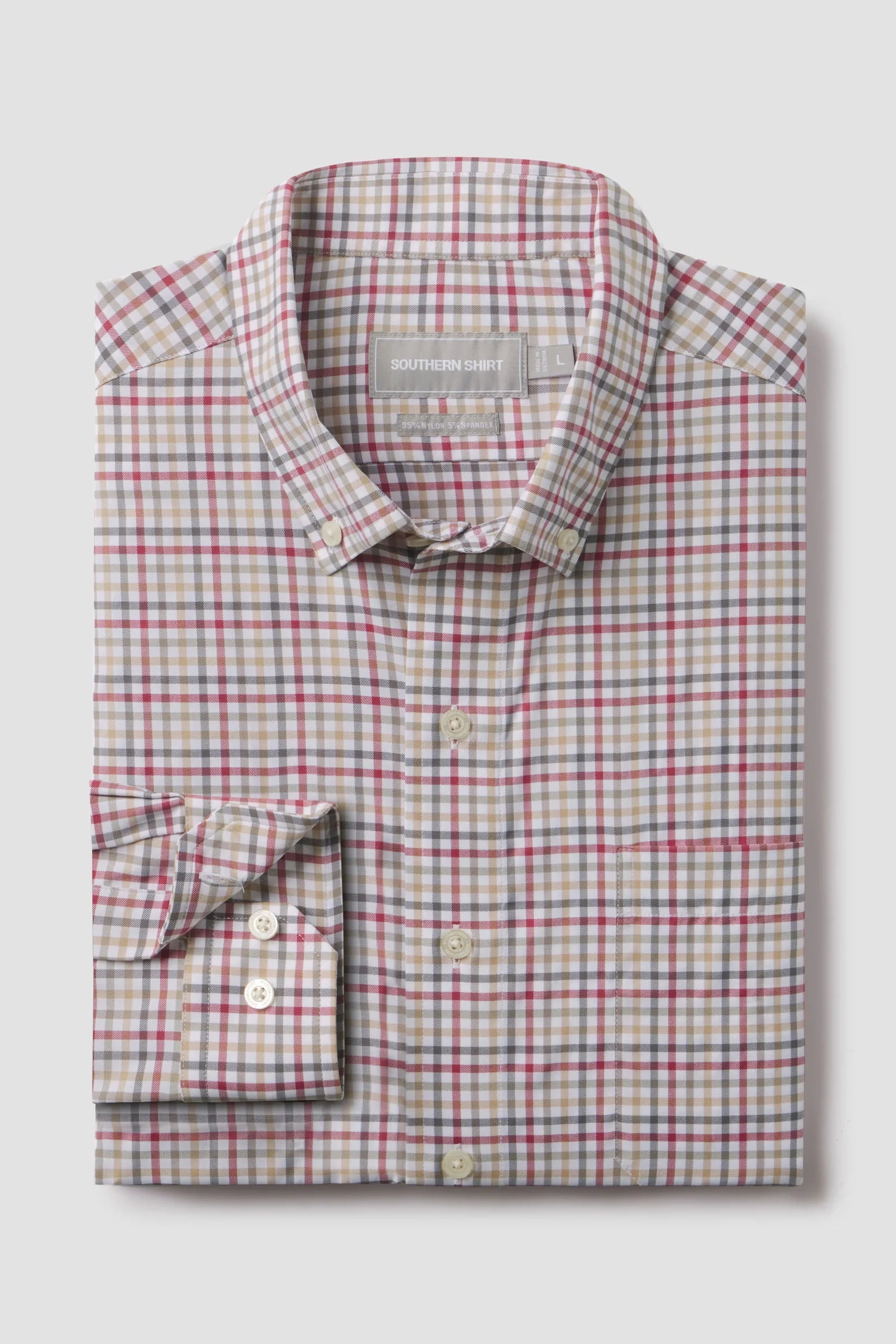 SSCO - Samford Check Button Down (Spice)