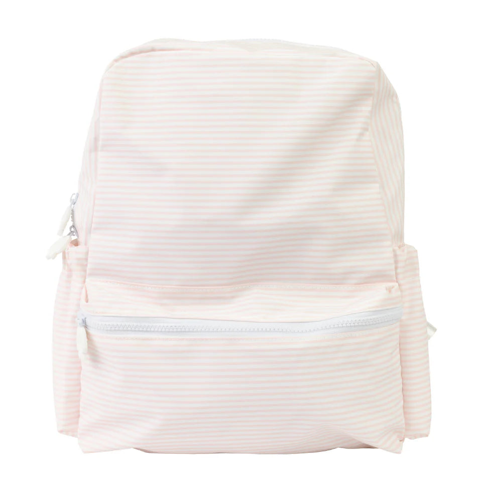 Apple of My Isla - Large Backpack (Pink Stripe)
