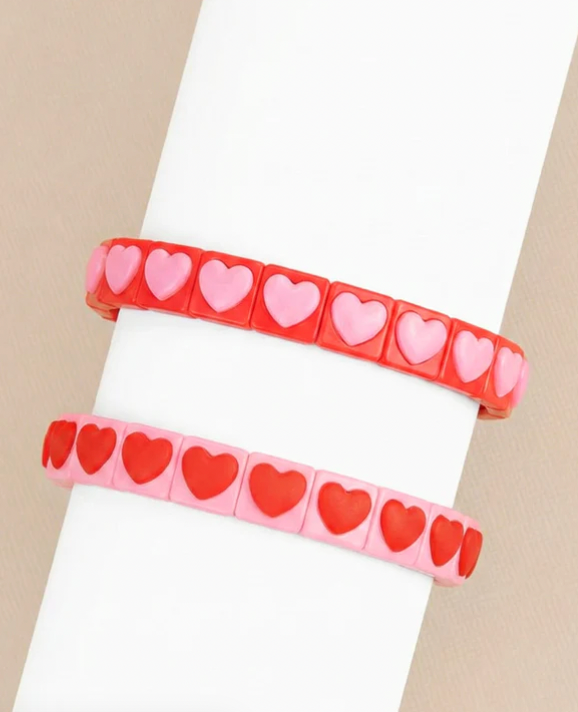 Zenzii Lexie Enamel Love Crush Bracelet - Pink