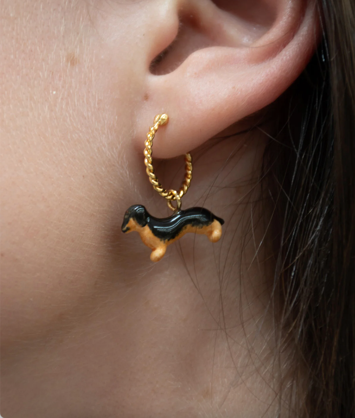 Nach - Dachshund Mini Earrings