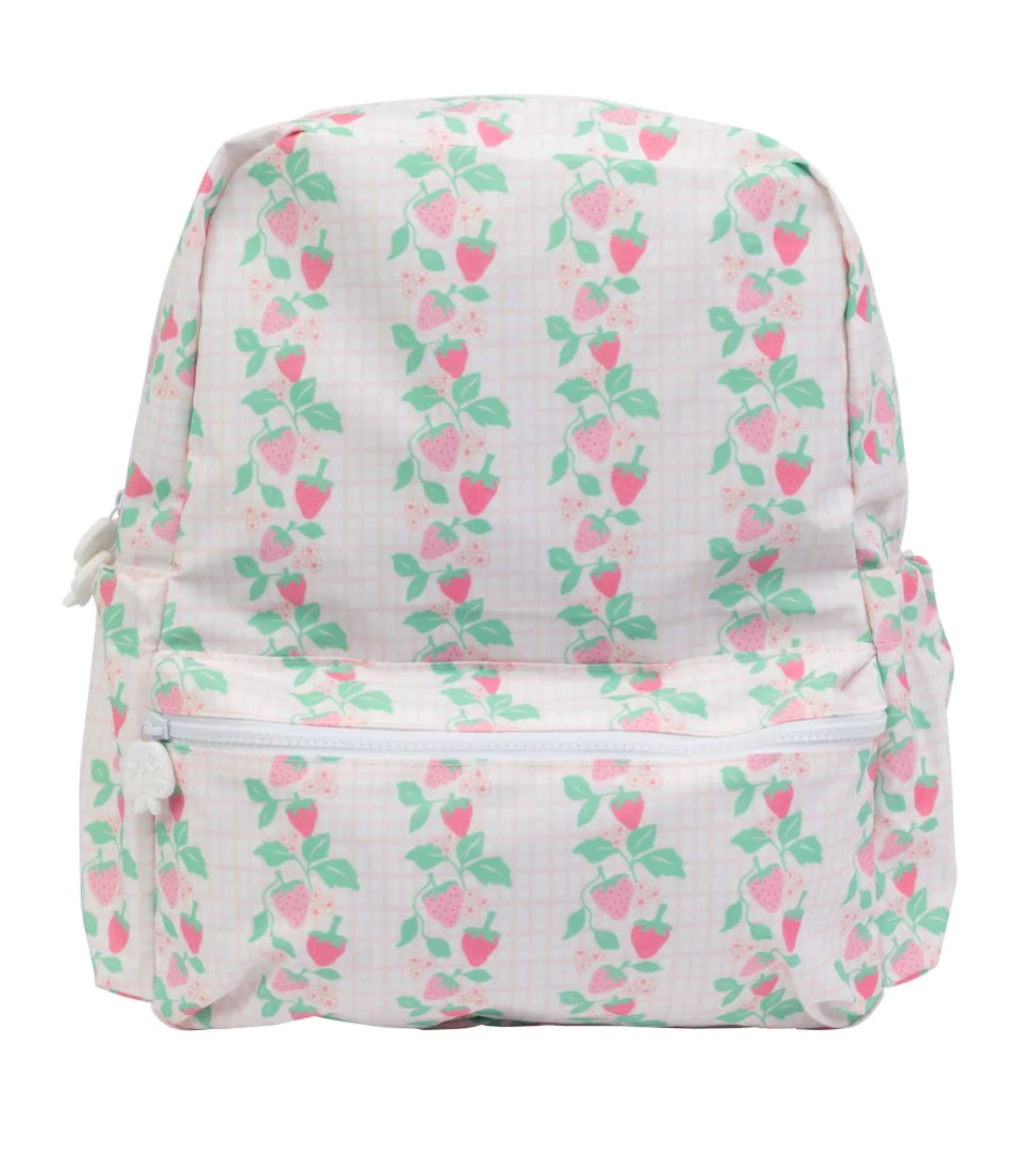 Apple of My Isla - Large Backpack (Strawberries)