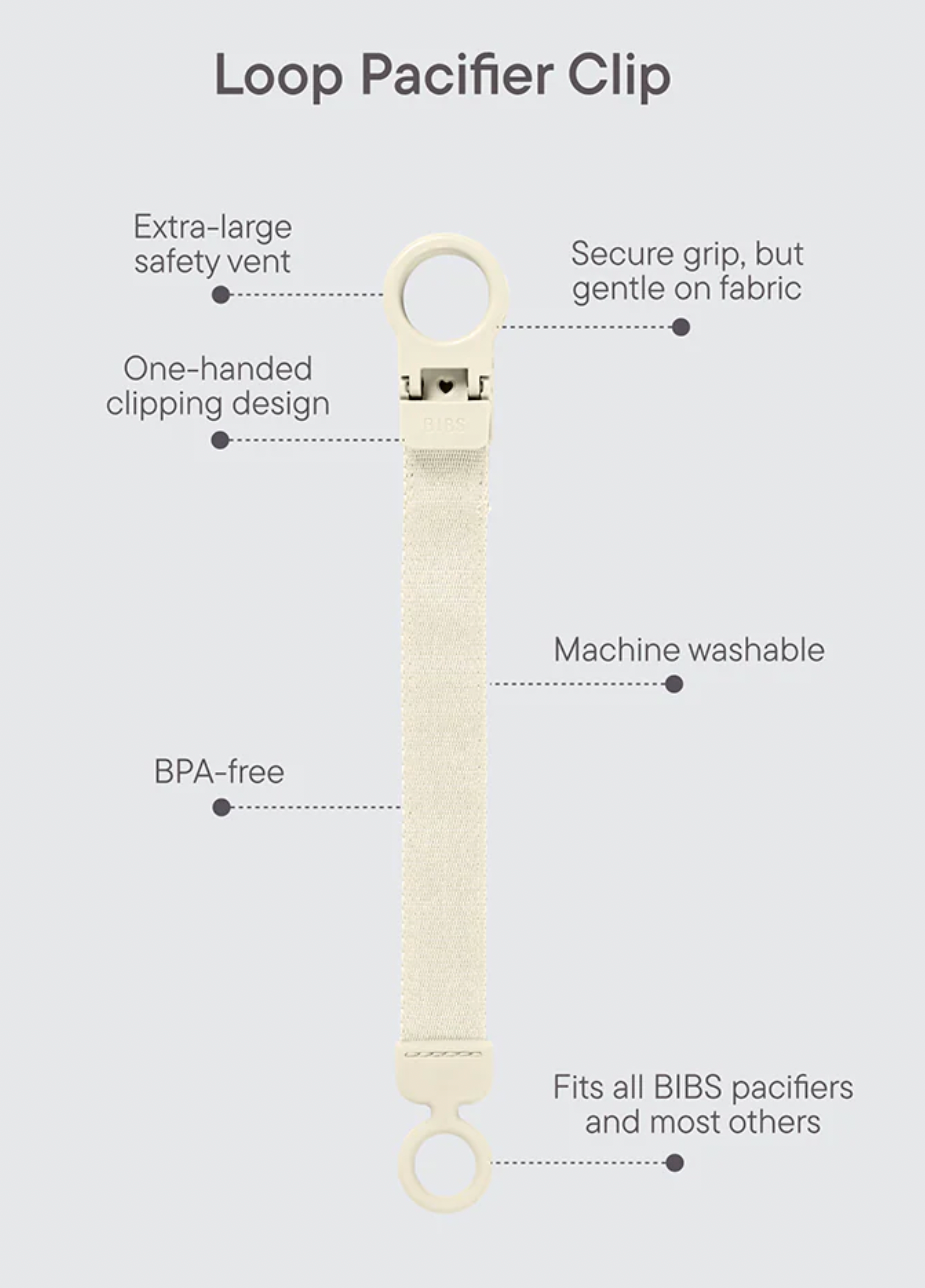 BIBS - Pacifier Clip Loop (Bubblegum)