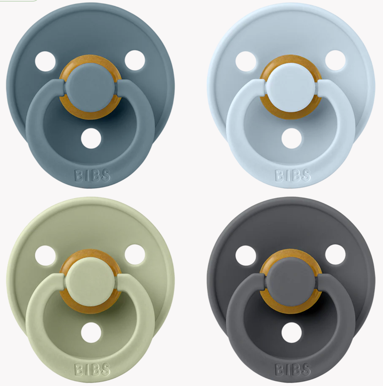 BIBS - Colour 4 Pack (Petrol/Sage/Baby Blue/Iron)