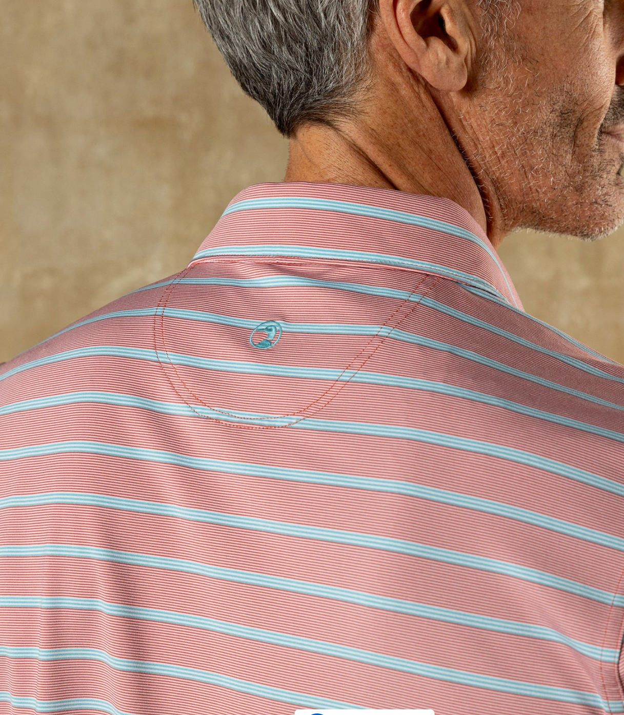 Duck Head - Long Drive Performance Polo Eldred (Rosewood)