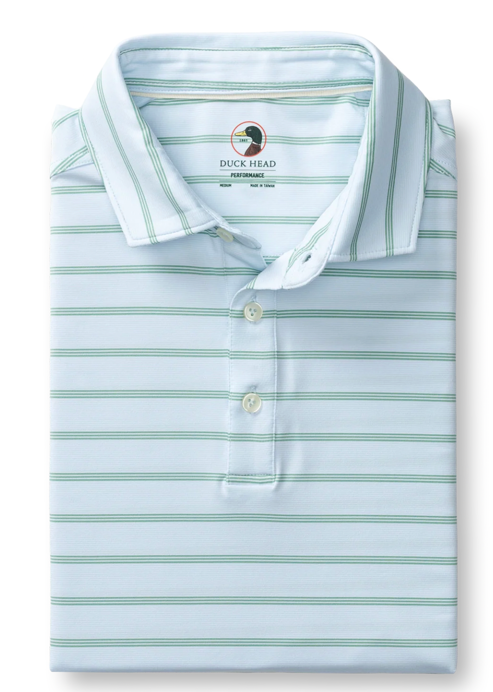 Duck Head - Long Drive Performance Polo Eldred (Sky Blue)