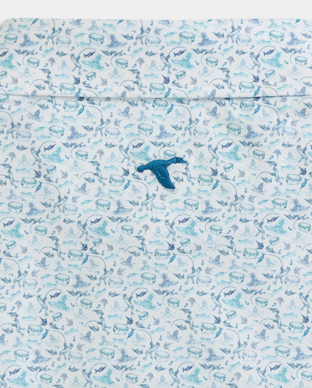 GenTeal - Offshore Printed Performance Polo (High Tide)