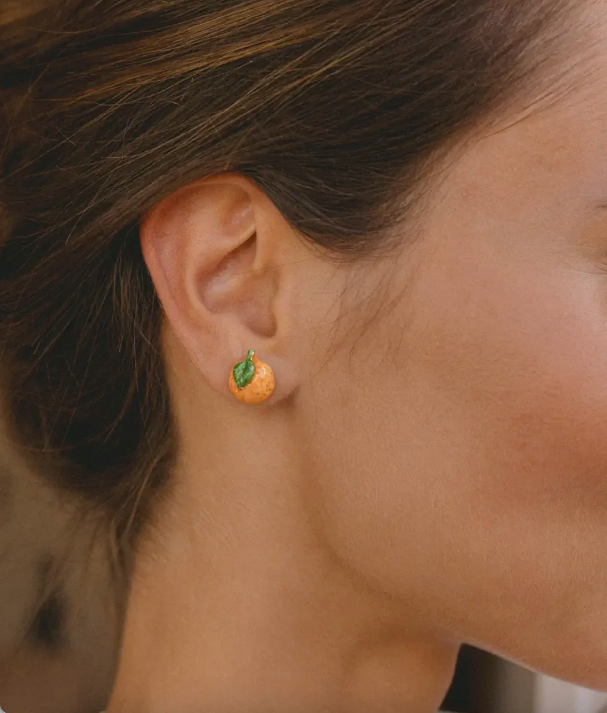 Nach - Orange Stud Earrings