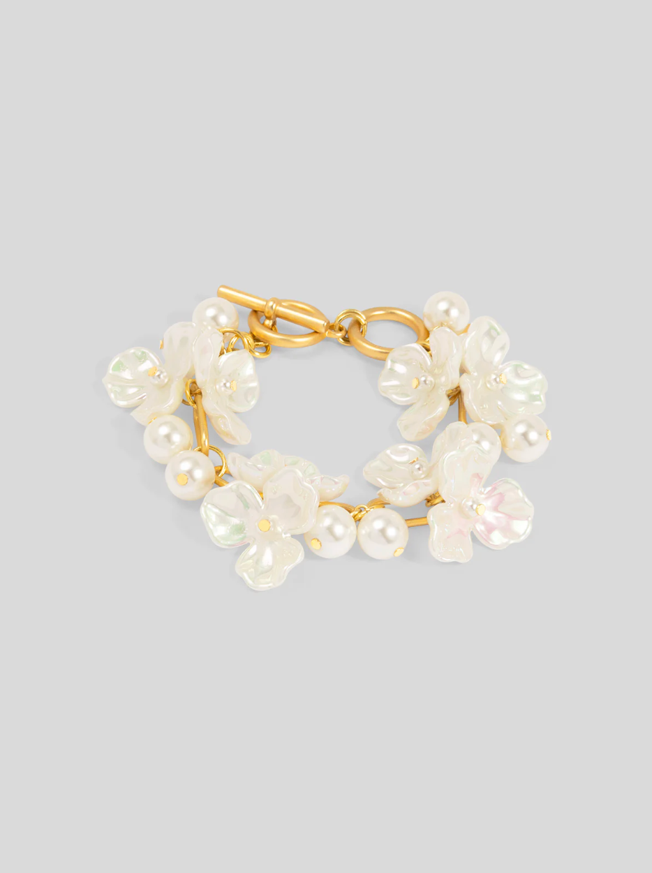 Vioroo Blooming Pearl Flower Bracelet