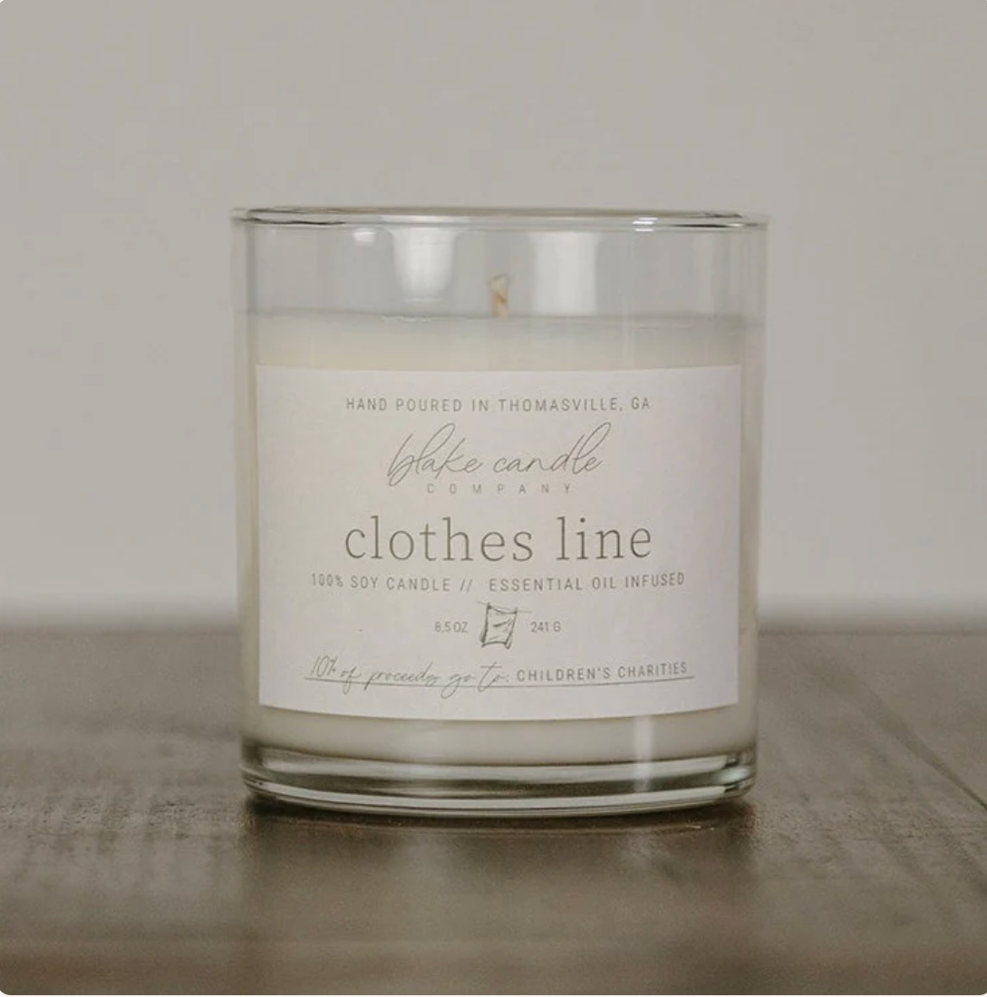 Blake Candle Company - Clothes Line 8.5oz Candle