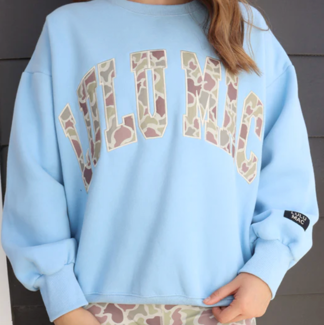 LULU MAC Sweatshirt (Lt Blue Camo)