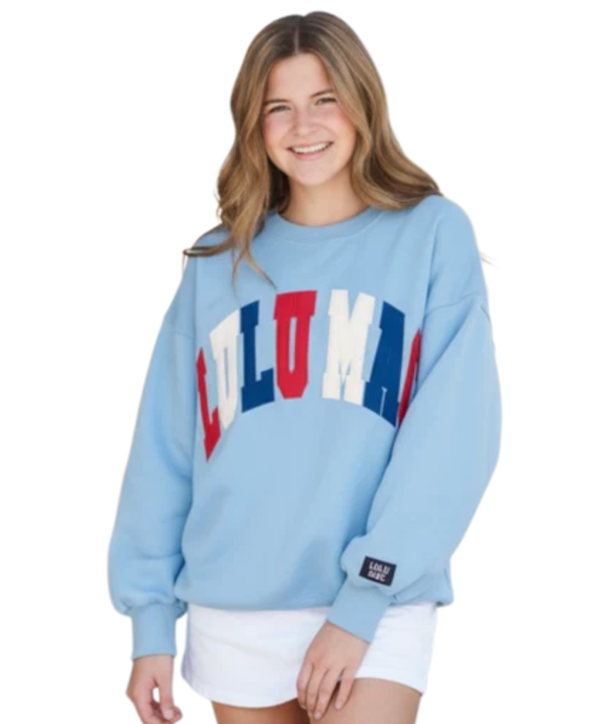 LULU MAC Sweatshirt (Red, White, Lulu)