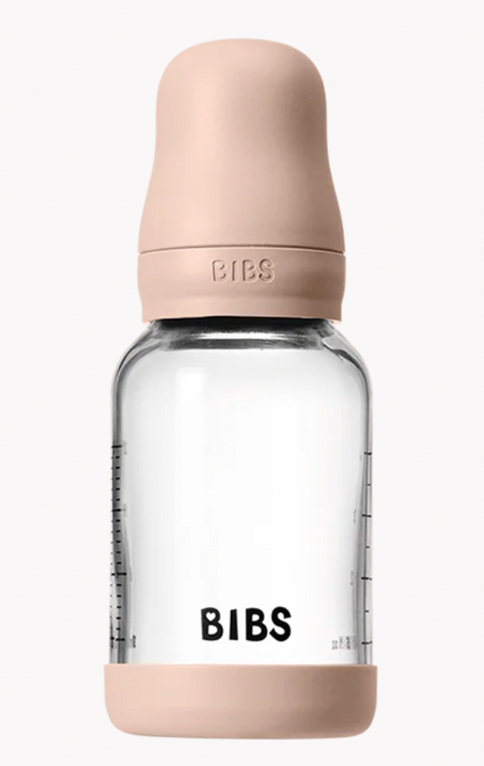 BIBS - 4 oz Silicone Glass Bottle (Blush)