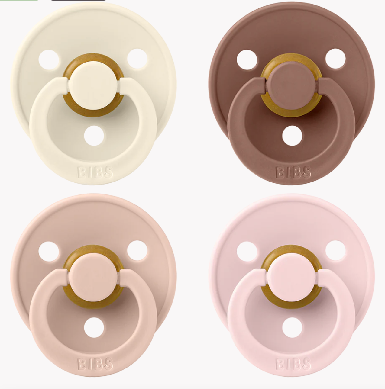 BIBS - Colour 4 Pack (Ivory/Blush/Woodchuck/Blossom)