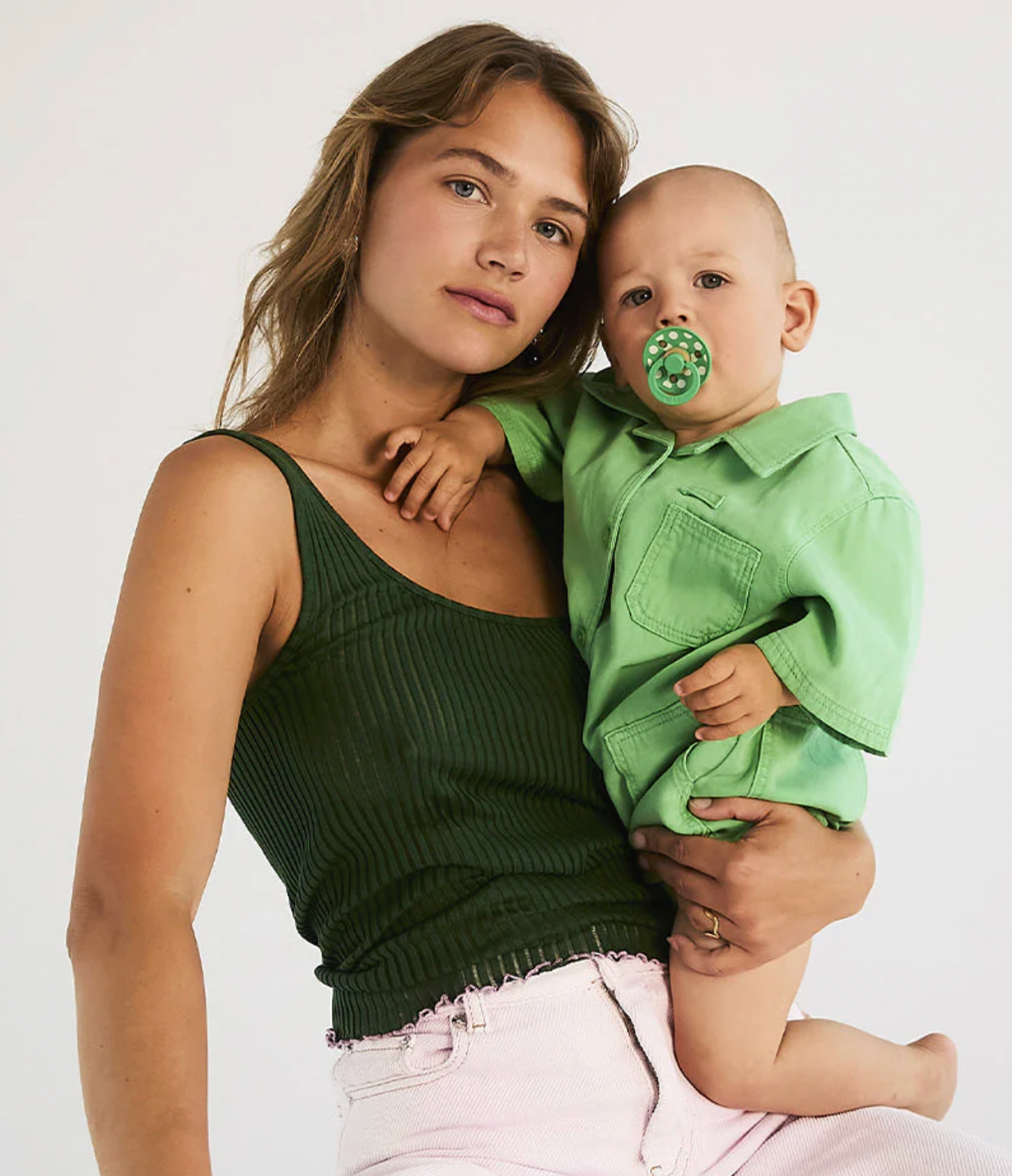 BIBS - STUDIO Polka 2 Pack (Petal/Cactus)
