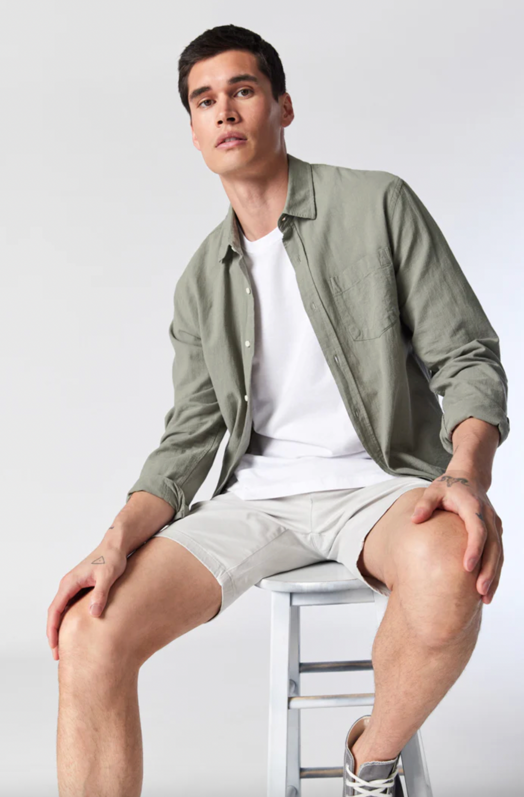MAVI - Noah 9" Short (Oyster Mushroom Twill)